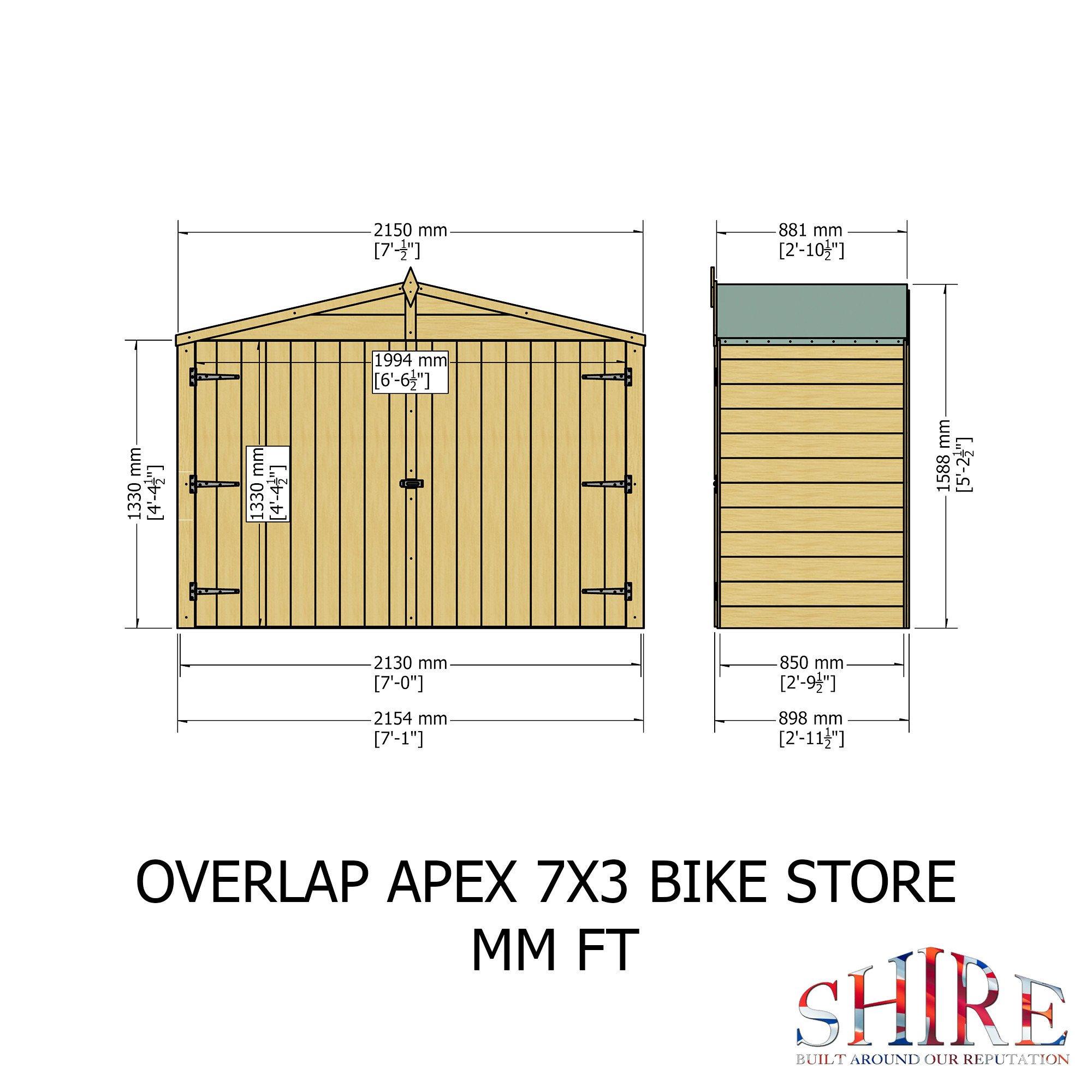 Wood - Shire - Apex Bike Overlap Store no floor - 3
