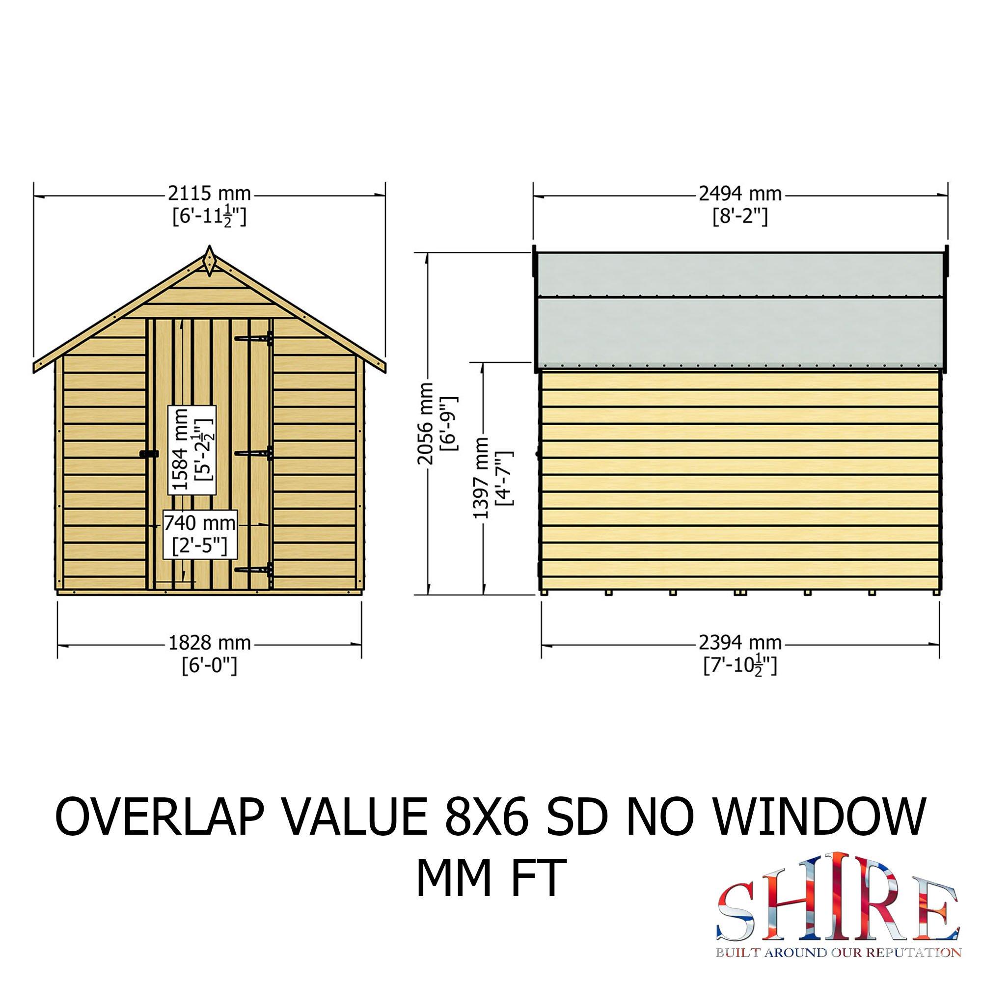 Wood - Shire - Overlap 8x6 SD Value - 4