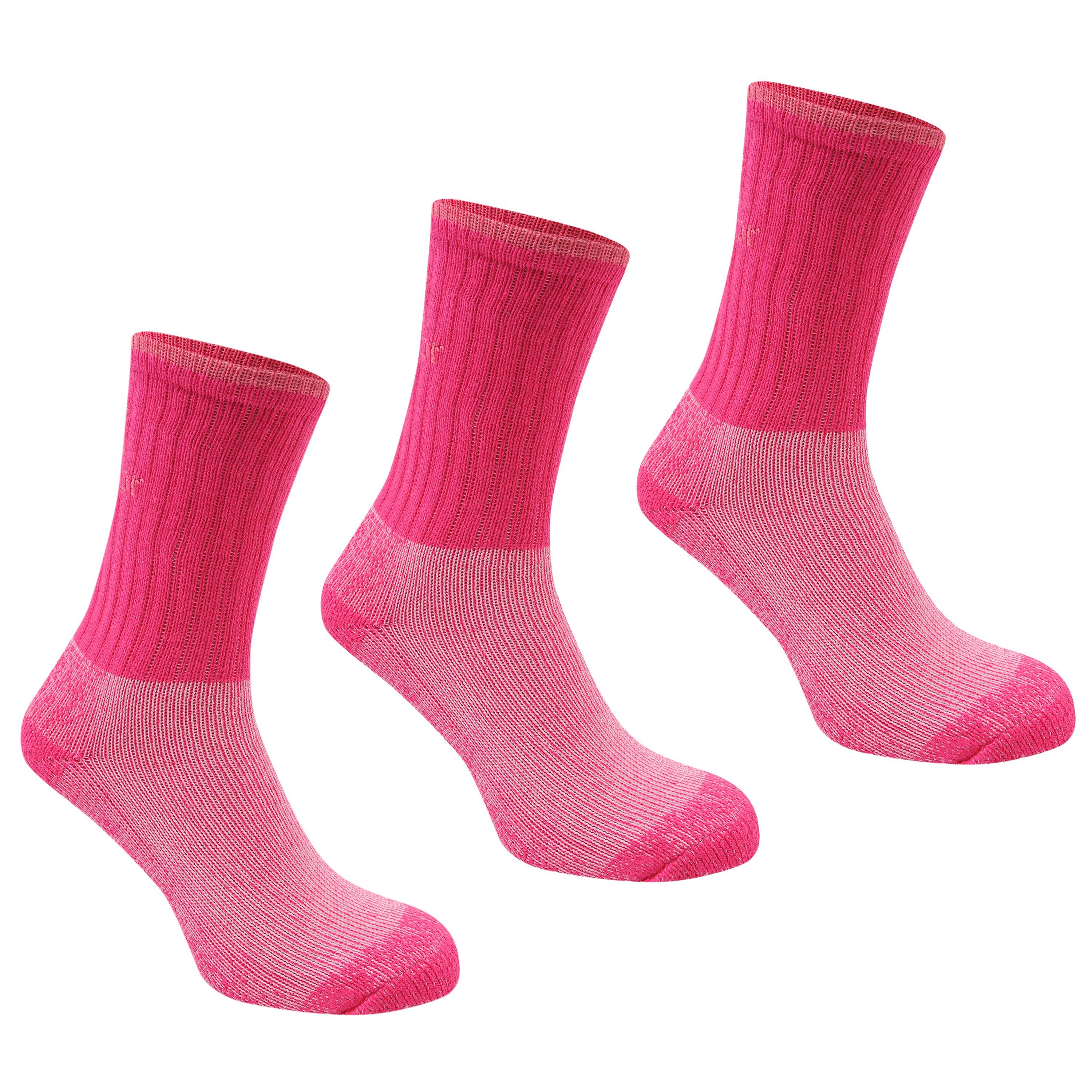 Pink - Karrimor - Heavyweight Boot Socks 3 Pack Womens - 1