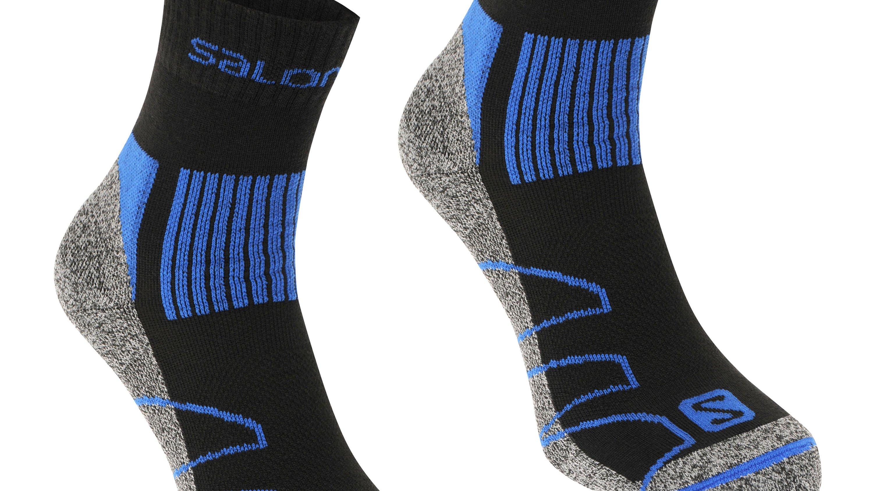 Salomon, Merino Low 2 Pack Walking Socks Mens, Preto/Azul