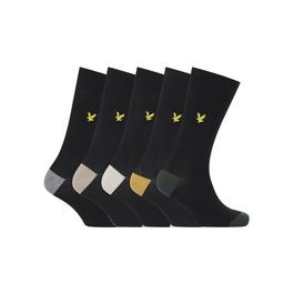 Lyle and Scott 5pc Heel Scks Sn99