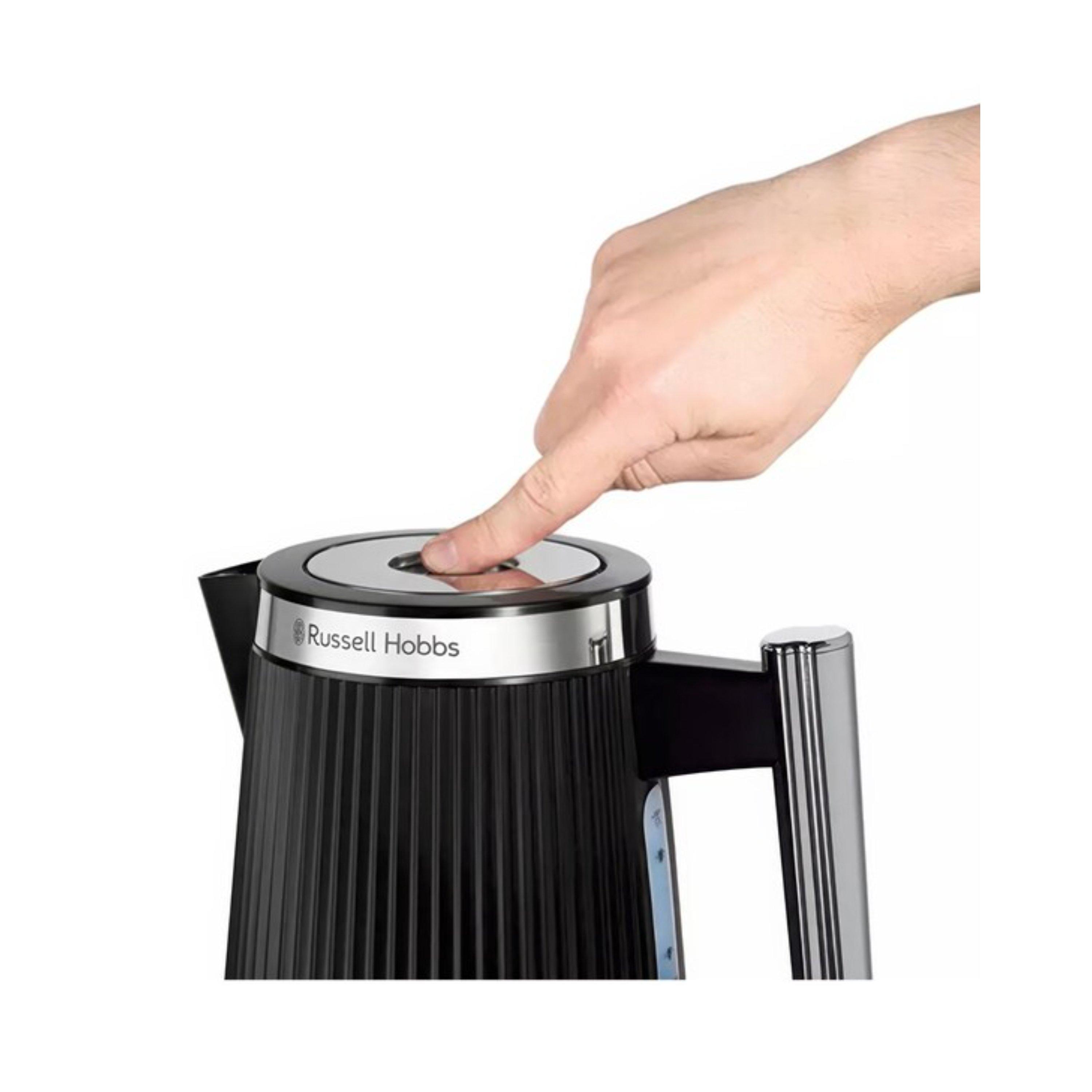 Black - Russell Hobbs - 1.7L Kettle & 2 Slice Toaster - 3