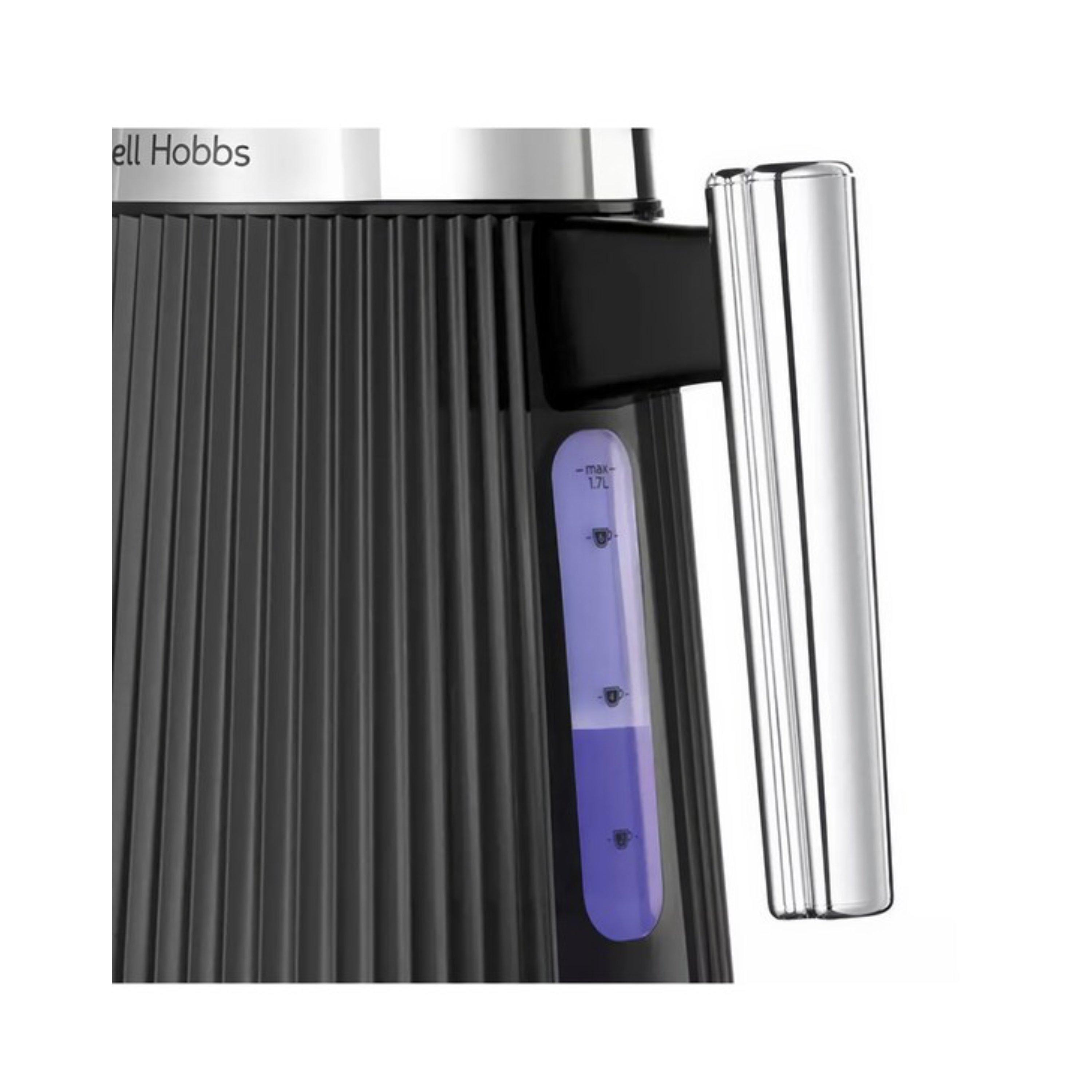 Black - Russell Hobbs - 1.7L Kettle & 2 Slice Toaster - 4