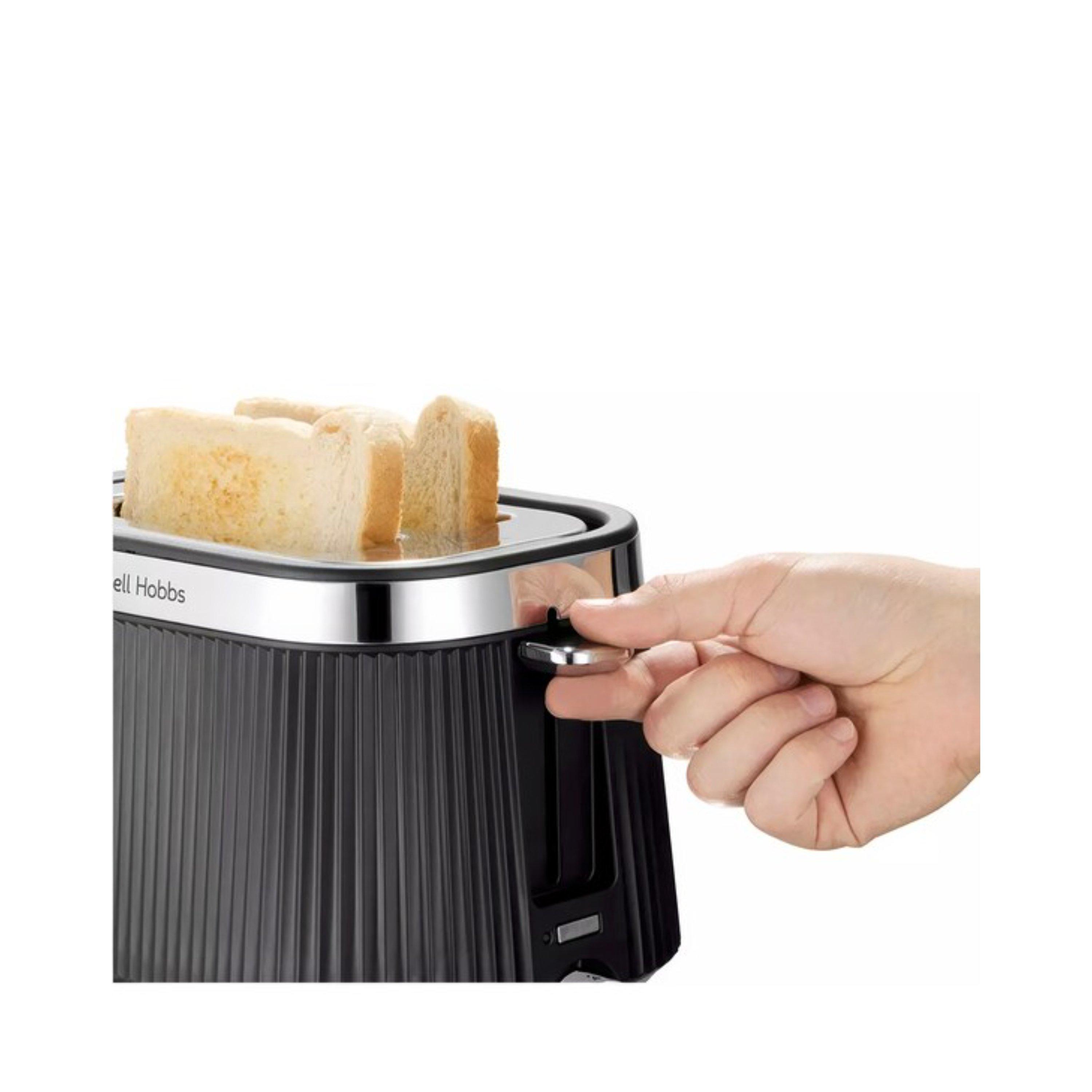 Black - Russell Hobbs - 1.7L Kettle & 2 Slice Toaster - 7