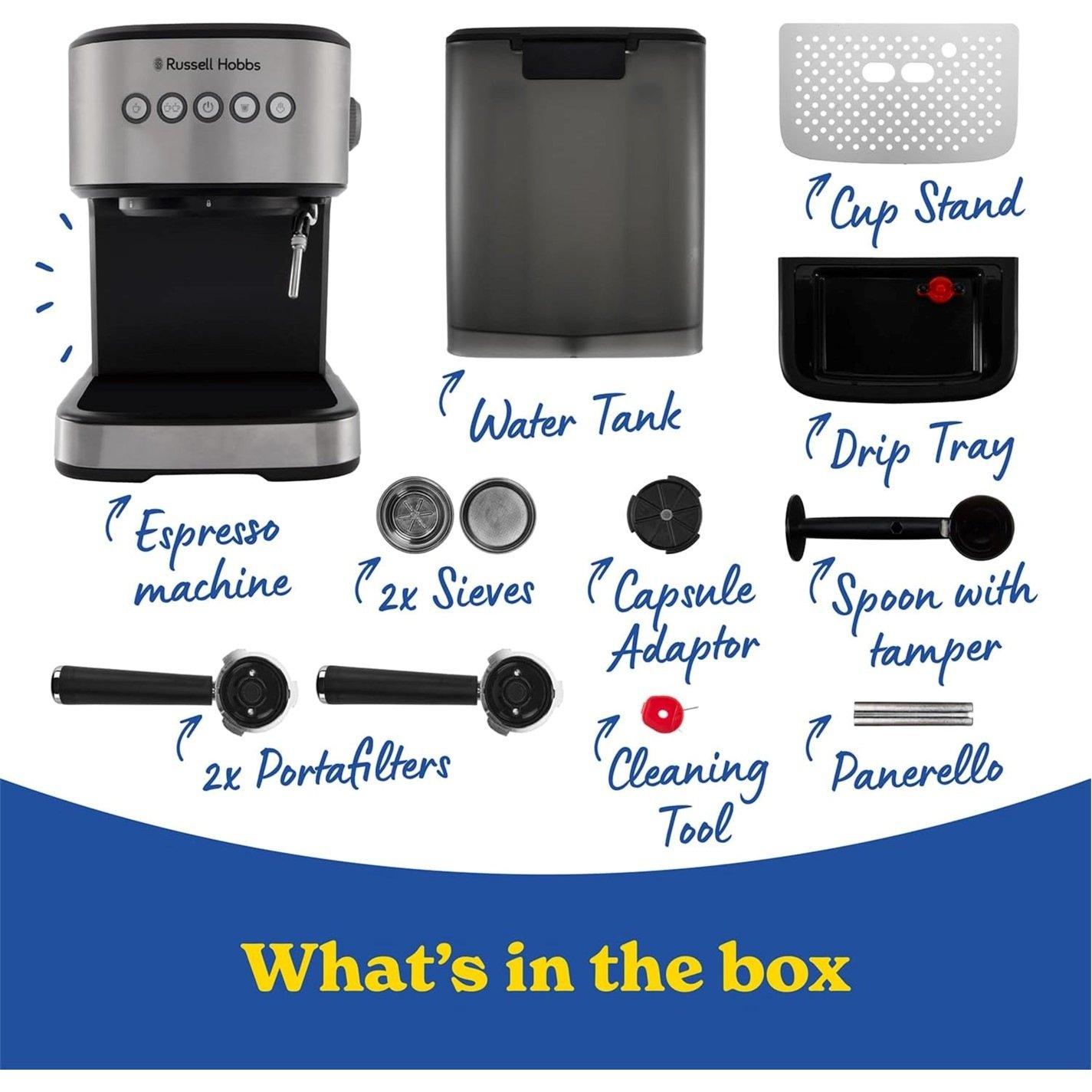 Black - Russell Hobbs - Everyday Espresso Machine - 6