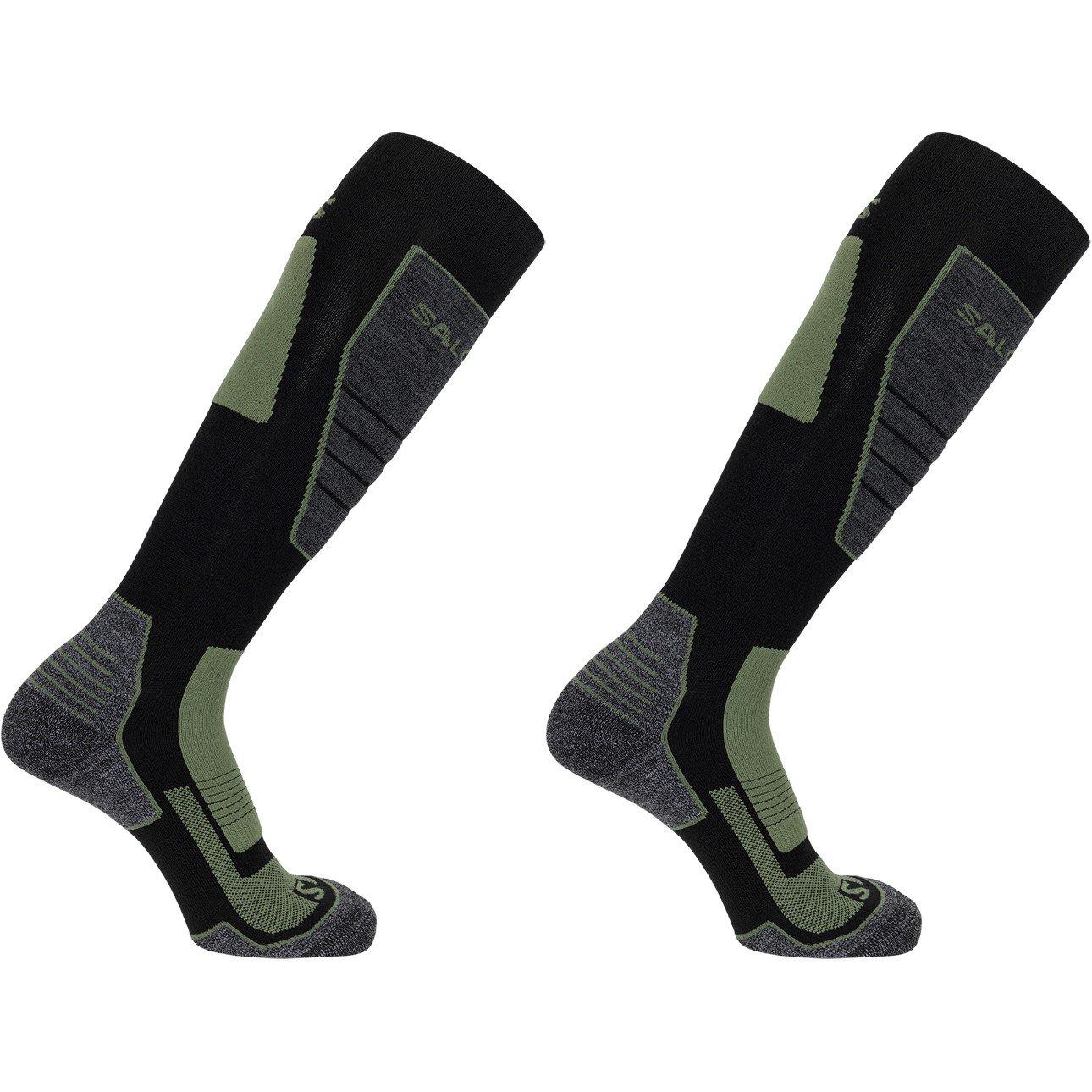 salomon focus ski socks Black Men's Morillion 2 Pack Blacks For all Salomon | Pro Ski Sock