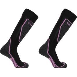 Salomon Access 2 Pack Ski Socks Womens
