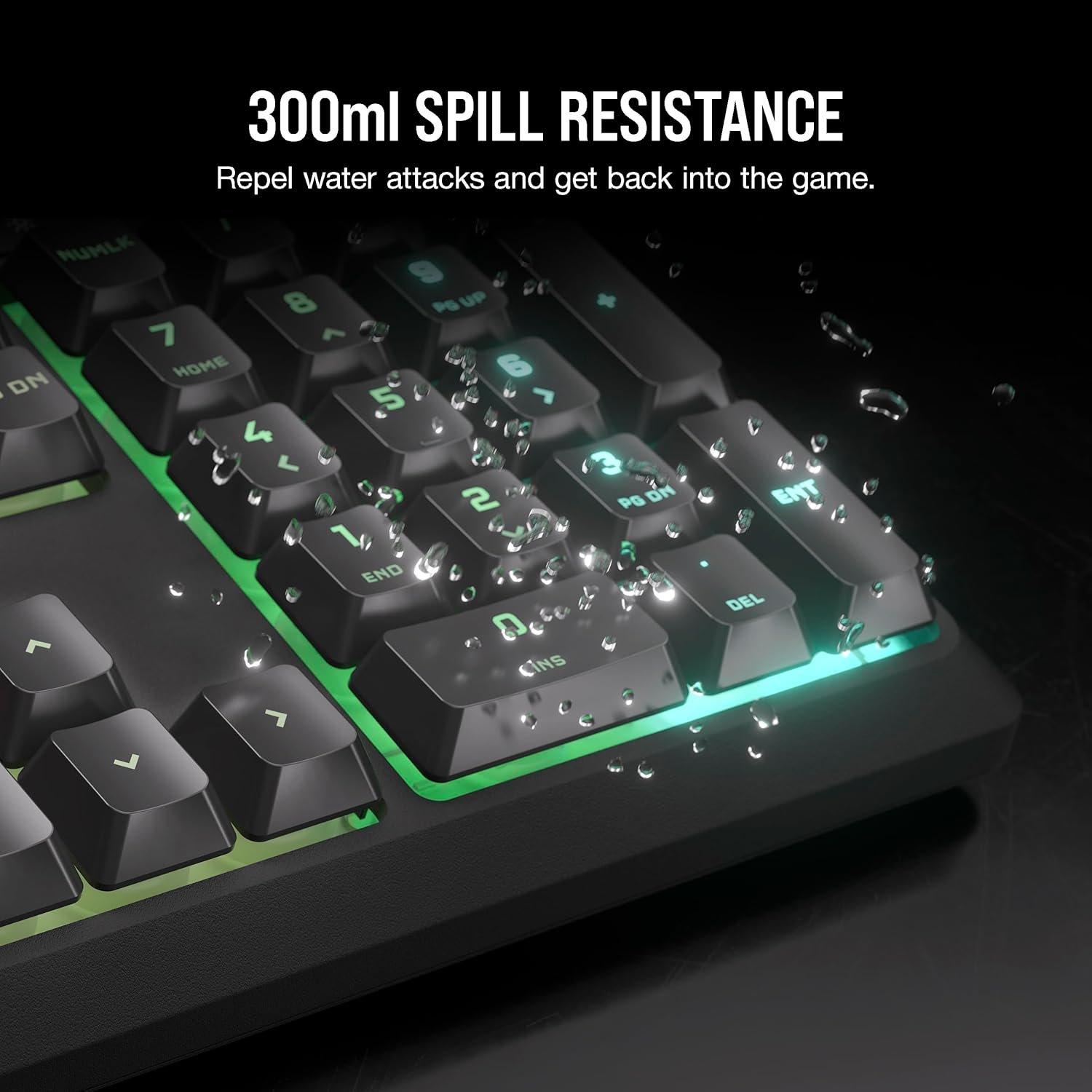 Noir - Corsair - Corsair K55 Core RGB Gaming Keyboard - 6