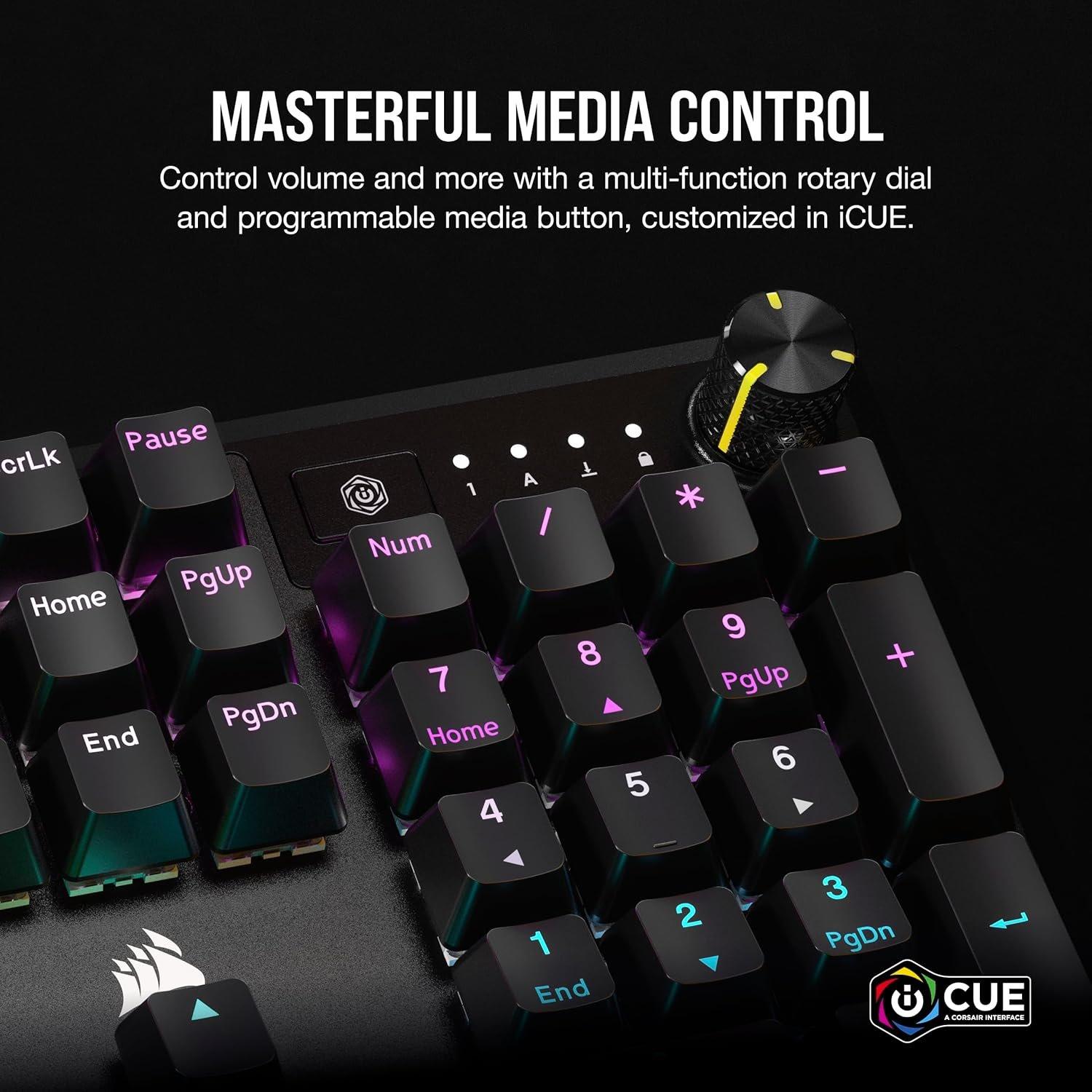 Black - Corsair - Corsair K70 Core RGB Mechanical Gaming Keyboard - 5