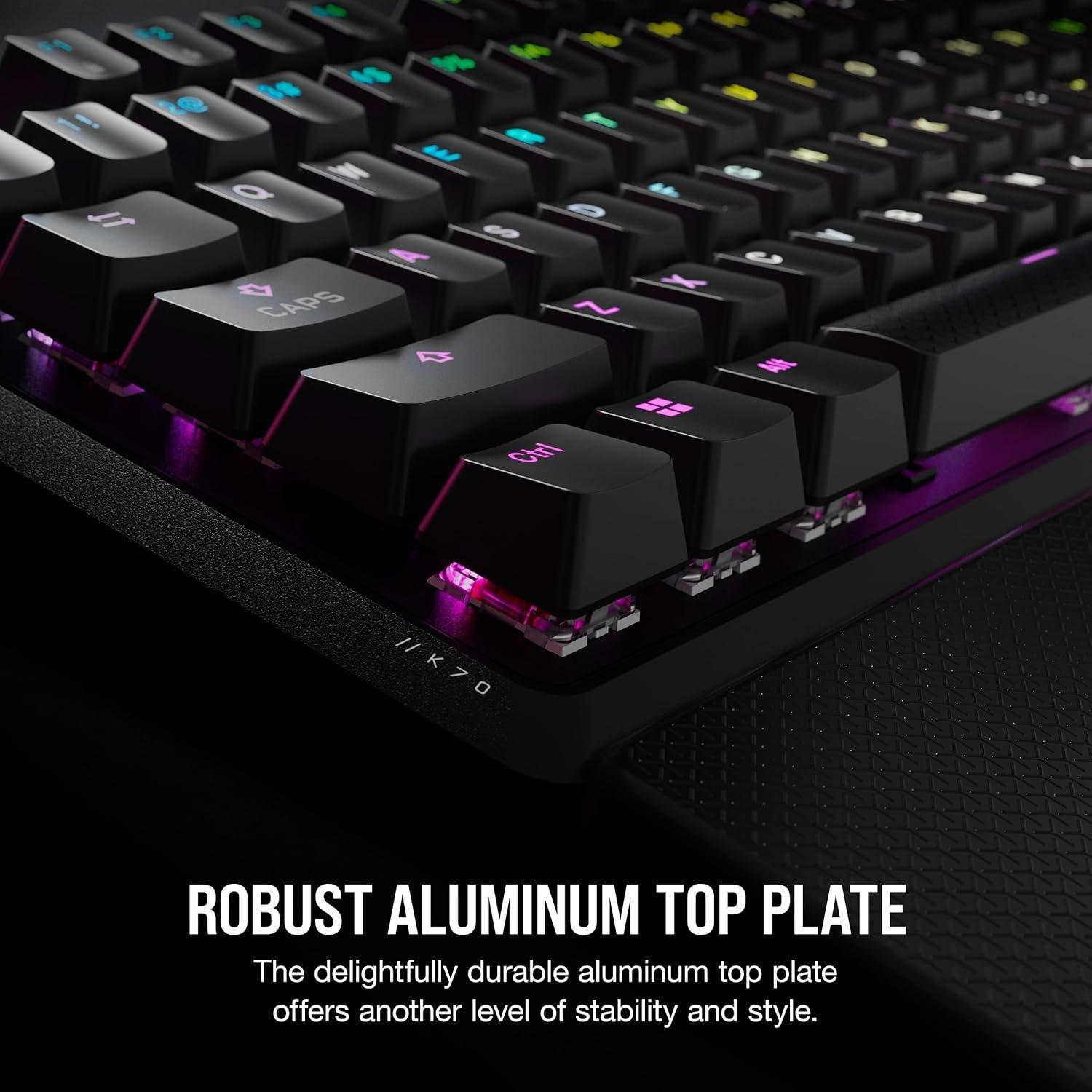 Black - Corsair - Corsair K70 Core RGB Mechanical Gaming Keyboard - 6