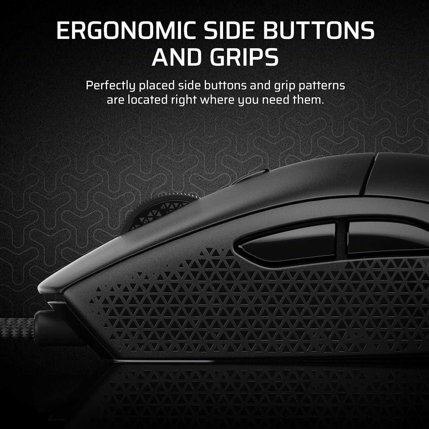 Black - Corsair - Corsair M55 Lightweight Gaming Mouse - 5
