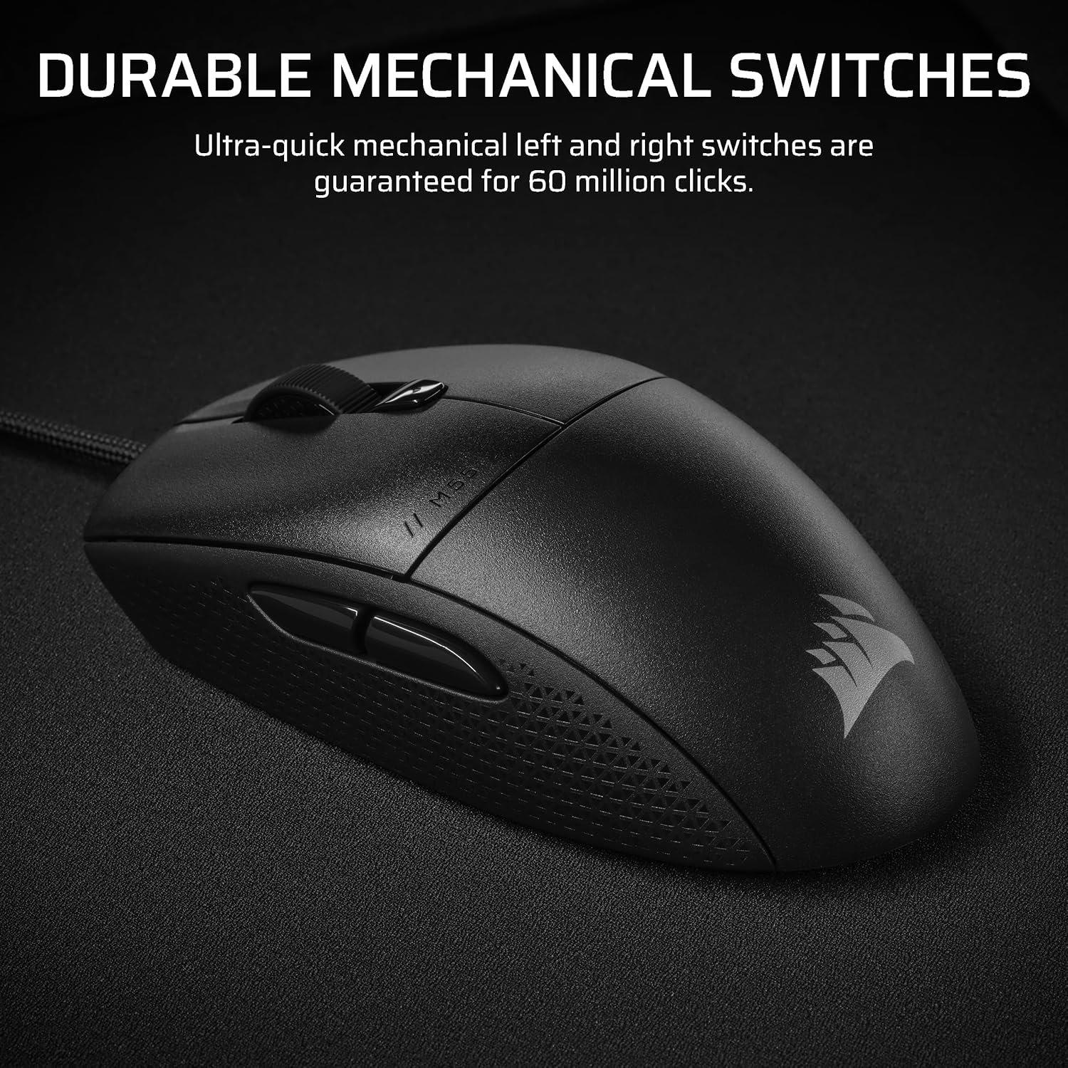 Black - Corsair - Corsair M55 Lightweight Gaming Mouse - 6