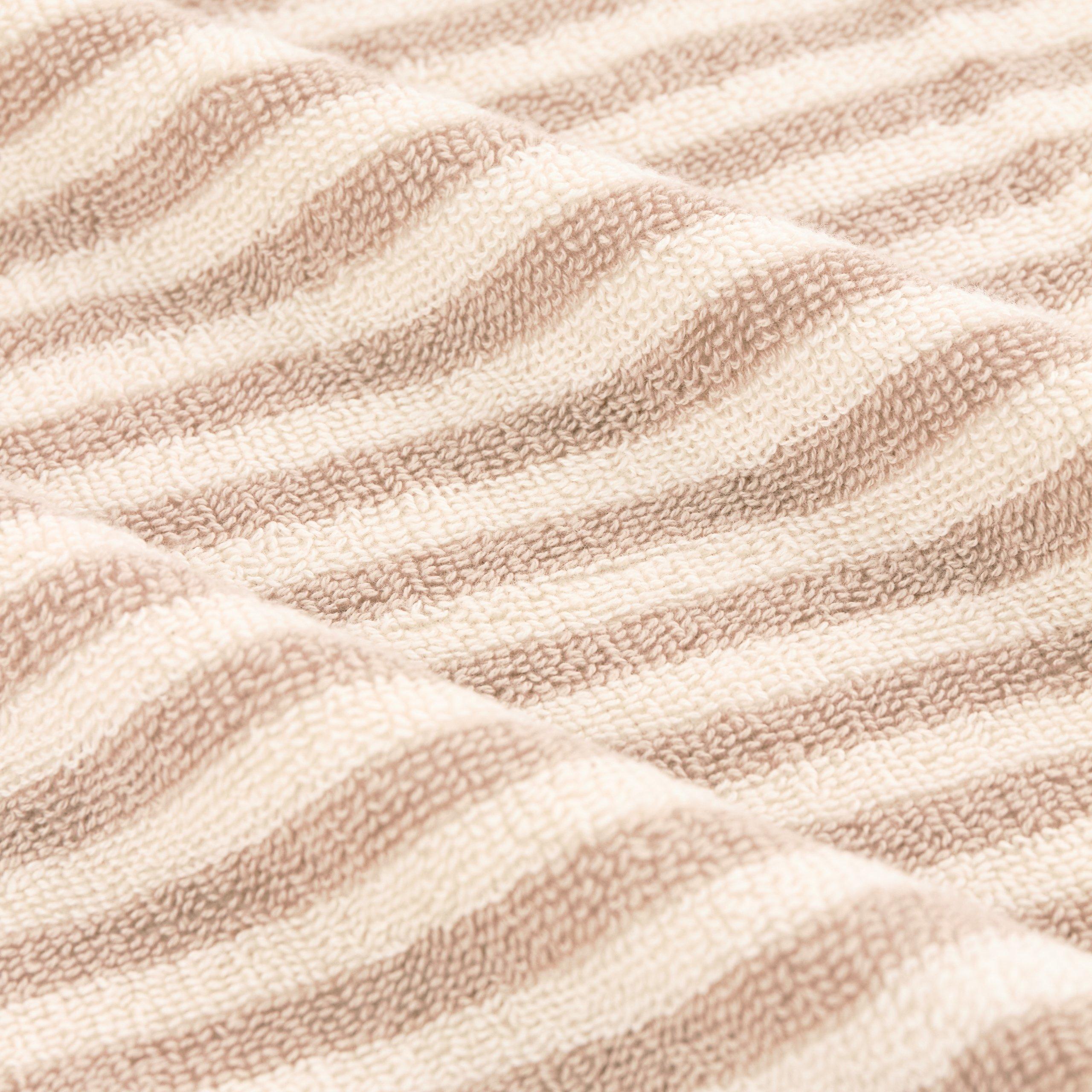 Natural - Yard - Hebden Striped 100% Cotton Towel - 4
