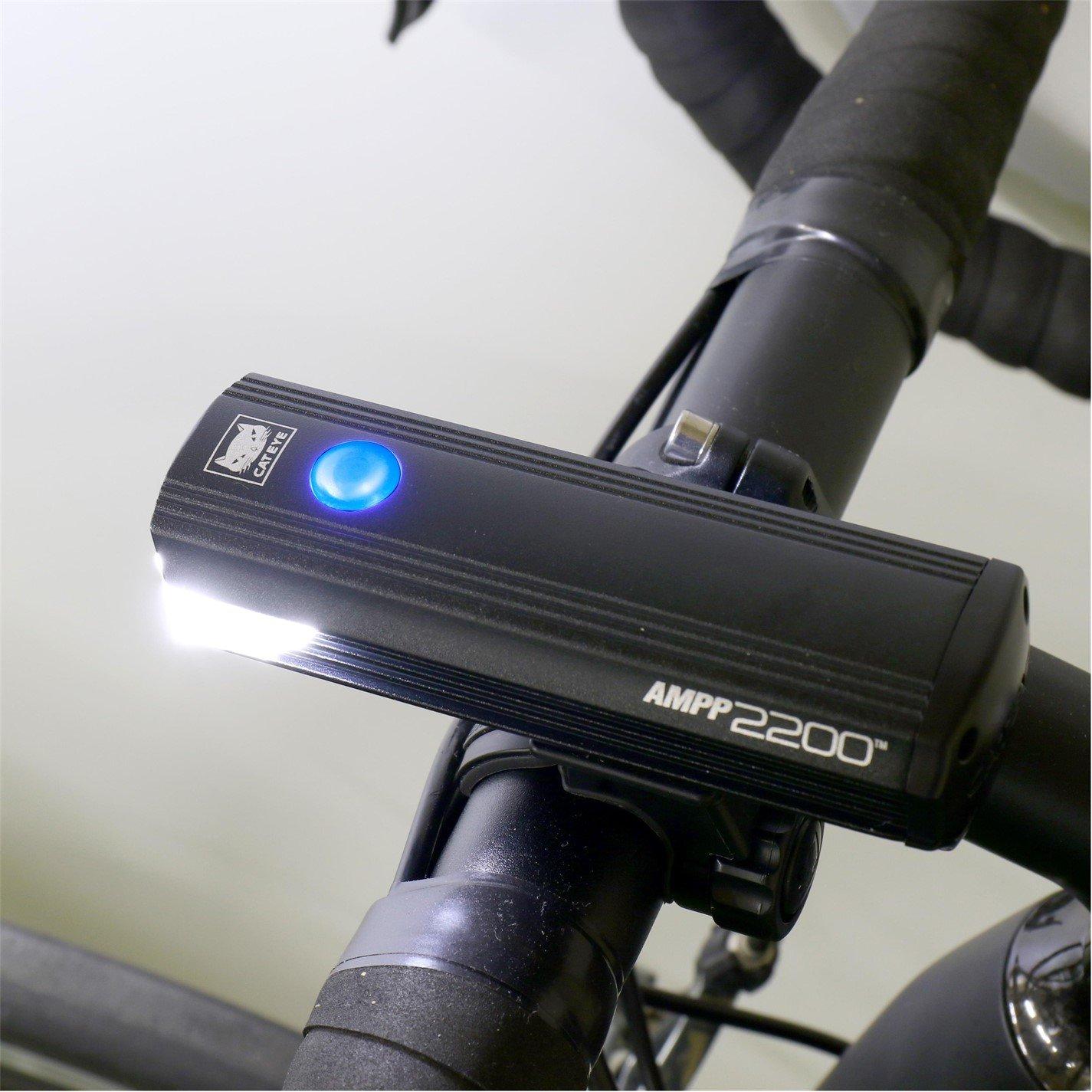 Black - Cateye - AMPP 2200 Front Bike Light - 2