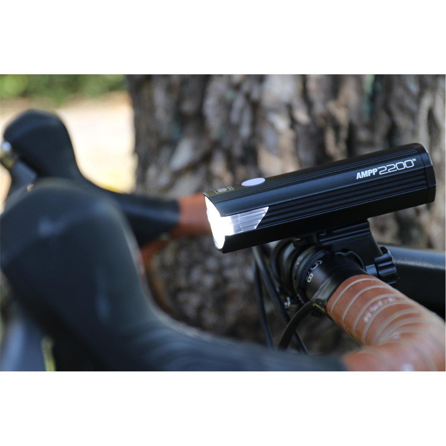 Black - Cateye - AMPP 2200 Front Bike Light - 4