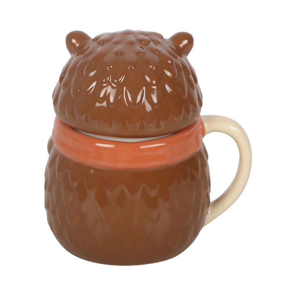 Brown - Something Different - Hazel Hedgehog Lidded Mug - 5