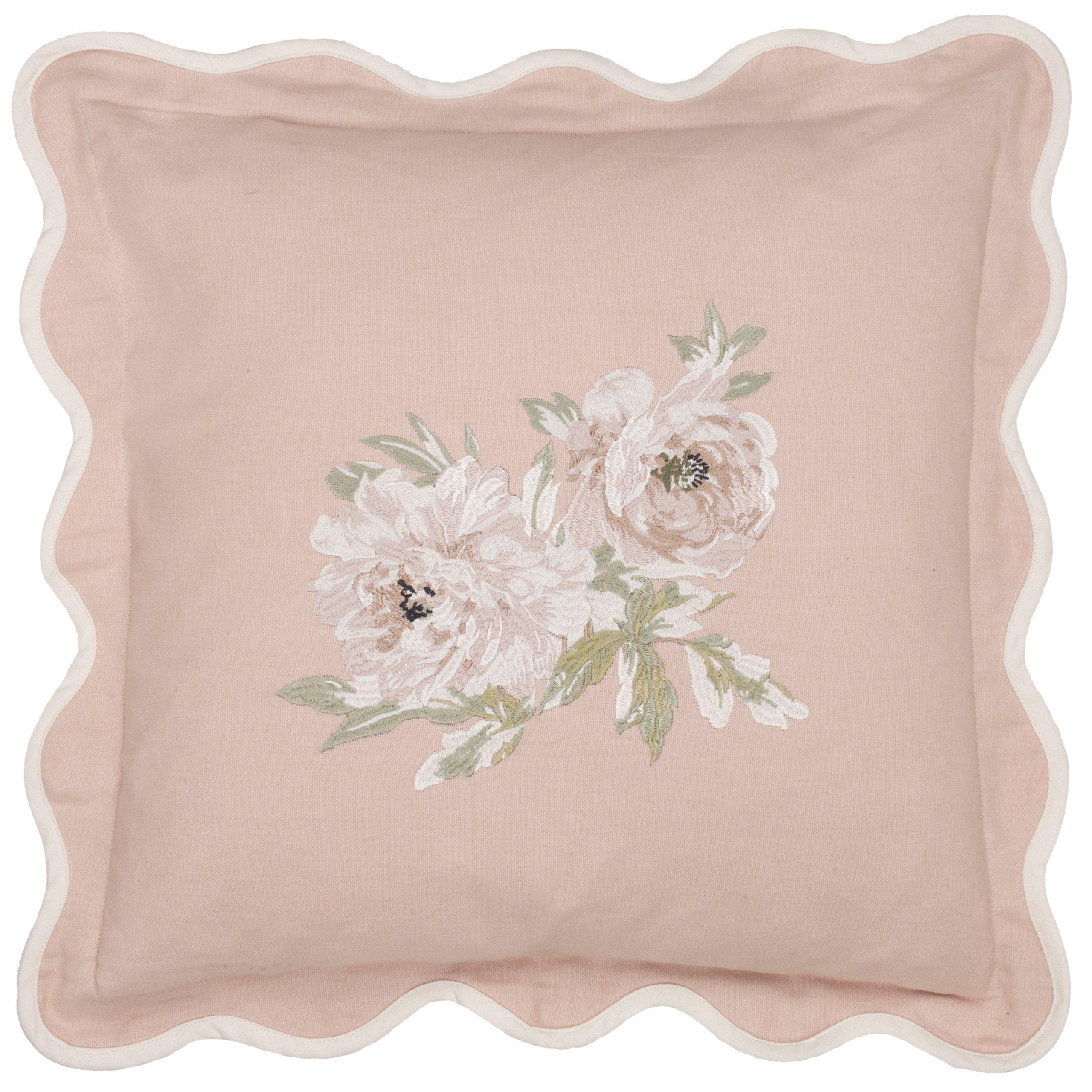 Rose - Sanderson - Adele Floral Embroidered Feather Filled Cushion - 1