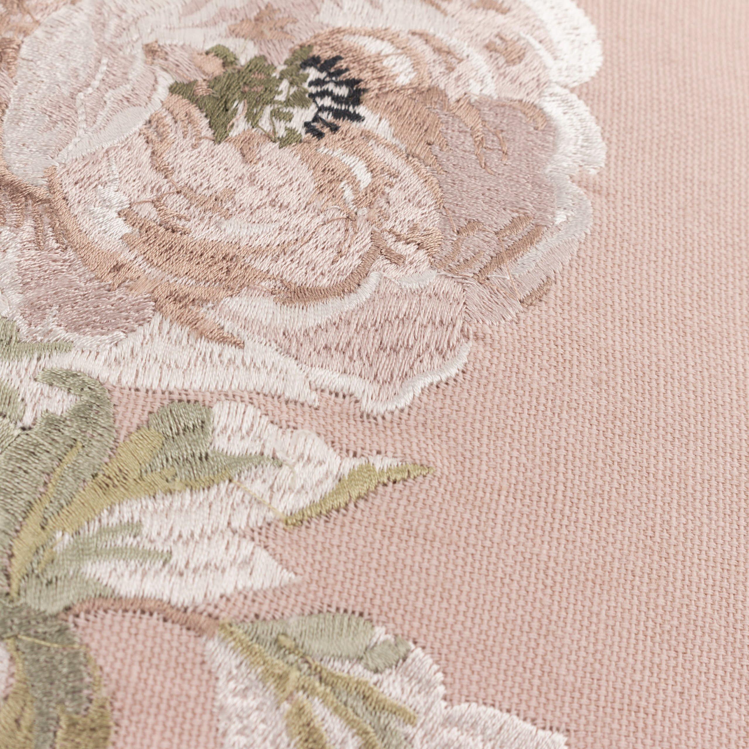 Rose - Sanderson - Adele Floral Embroidered Feather Filled Cushion - 7