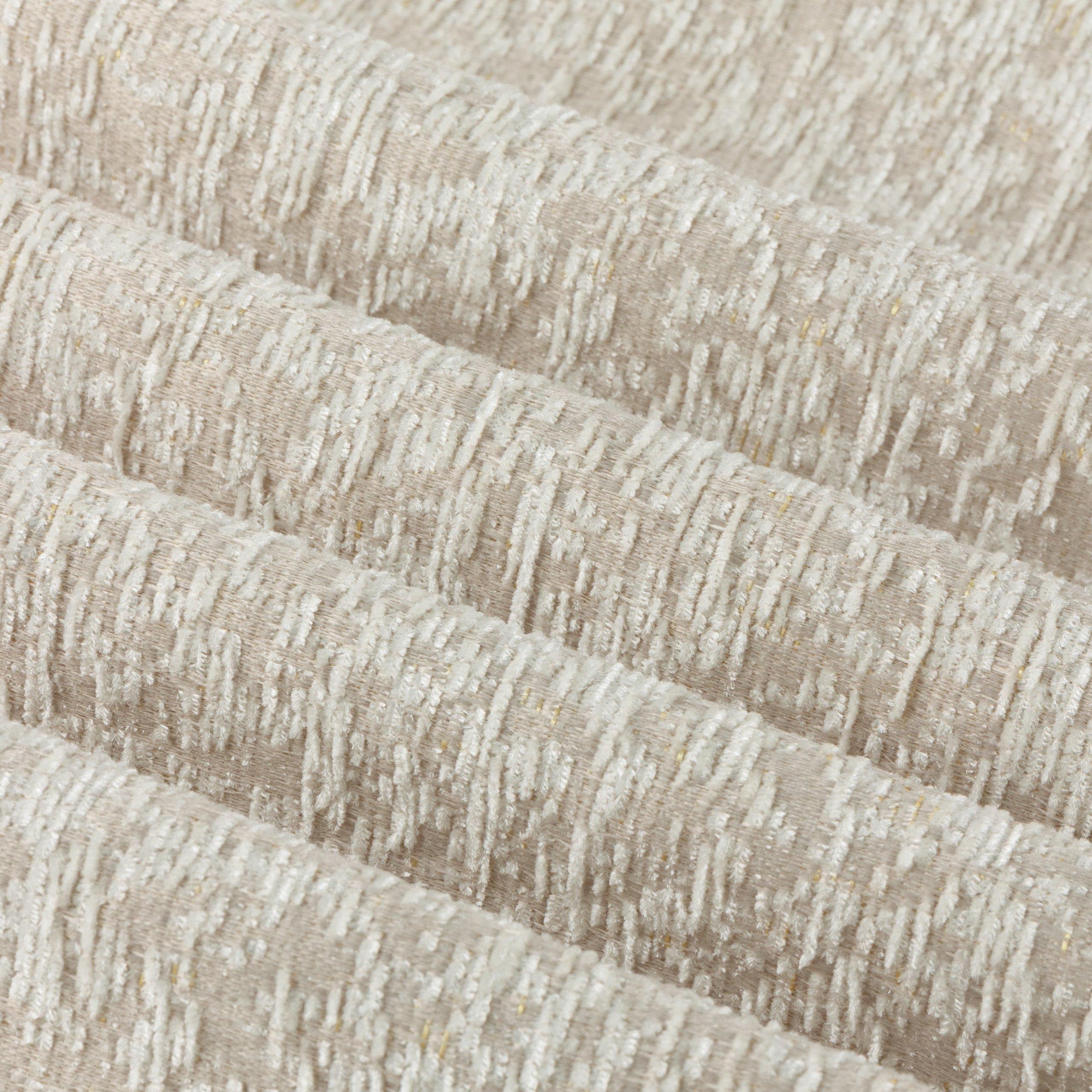 Ivory - Paoletti - Galaxy Fully Lined Chenille Eyelet Curtains - 6