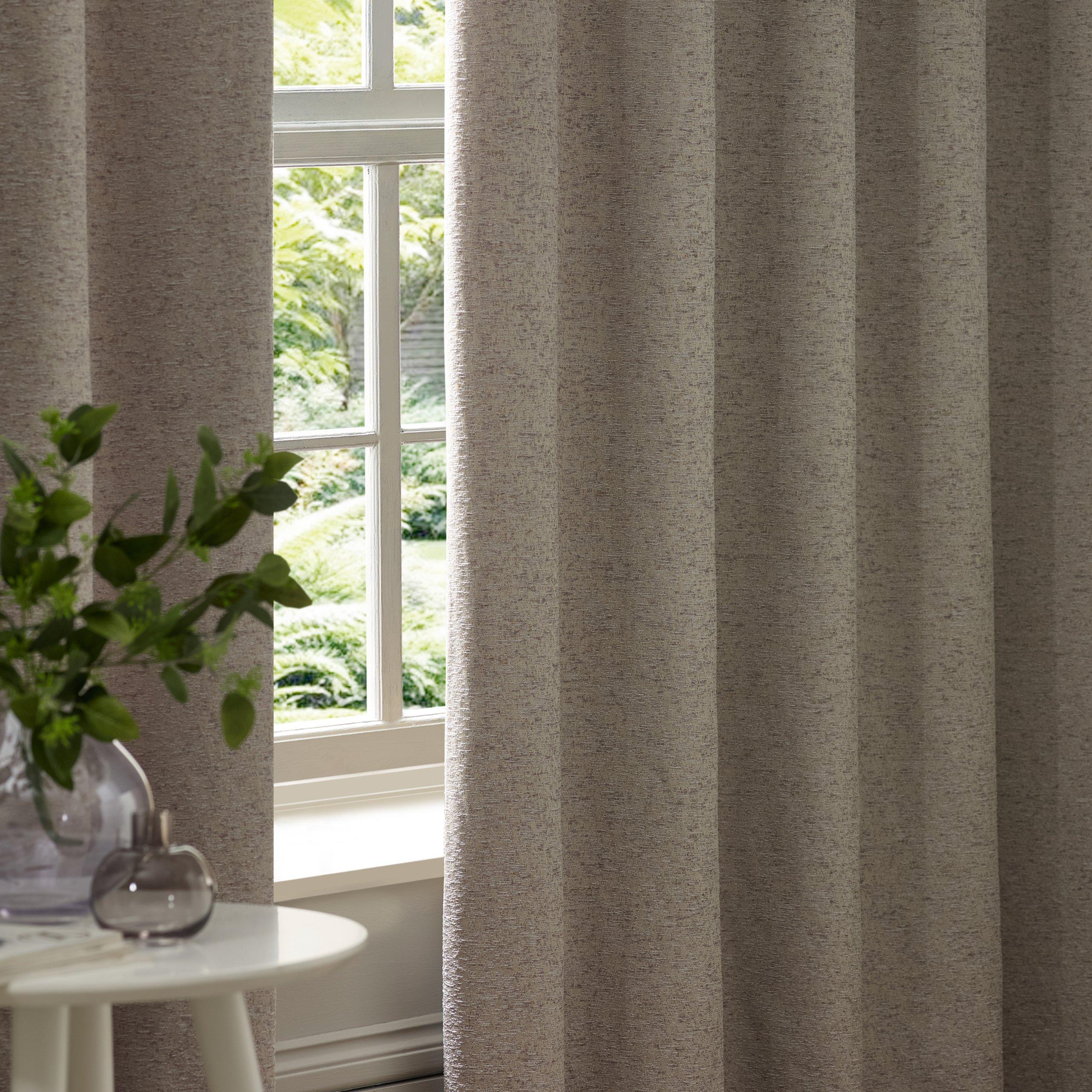 Silver - Paoletti - Galaxy Fully Lined Chenille Eyelet Curtains - 5