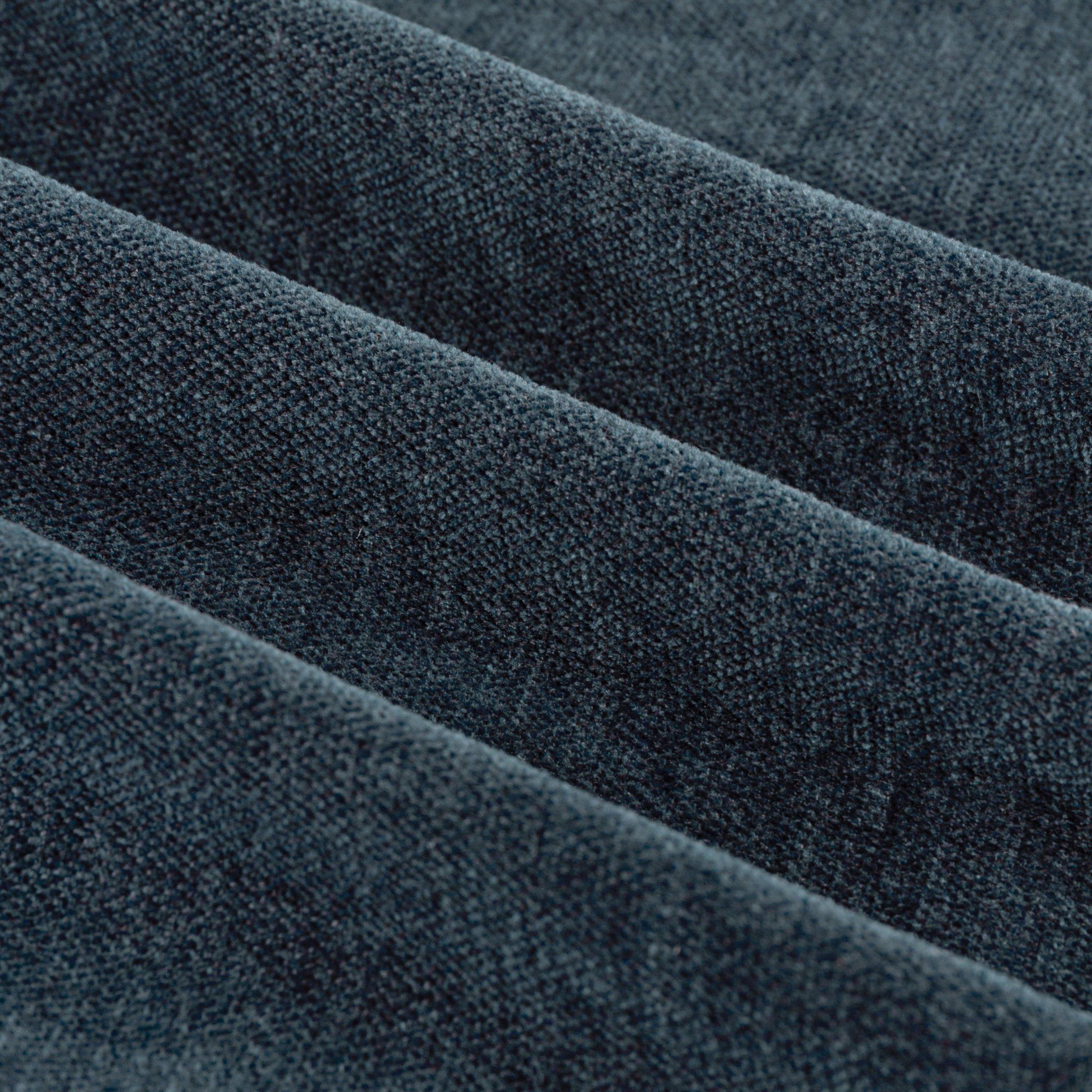 Navy - Furn - Soft Chenille Blackout Eyelet Curtains - 8