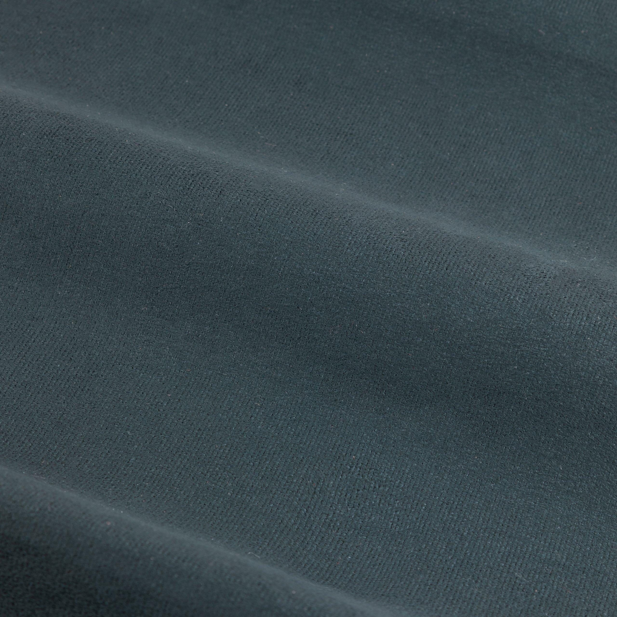 Petrol - Furn - Verso Reversible Suede-look Blackout Eyelet Curtai - 4