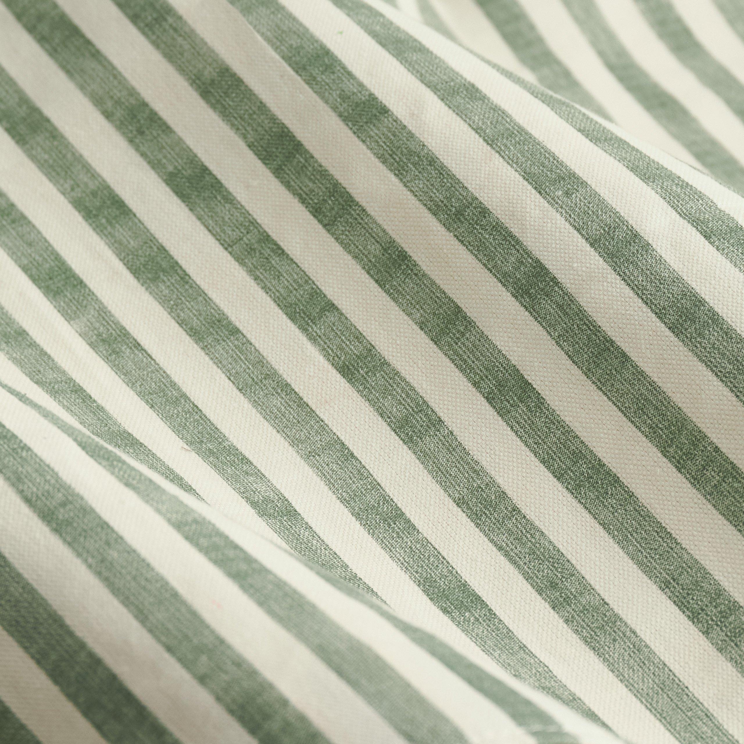 Forest - Yard - Hebden Striped 100% Cotton Lined Eyelet Curtains - 6