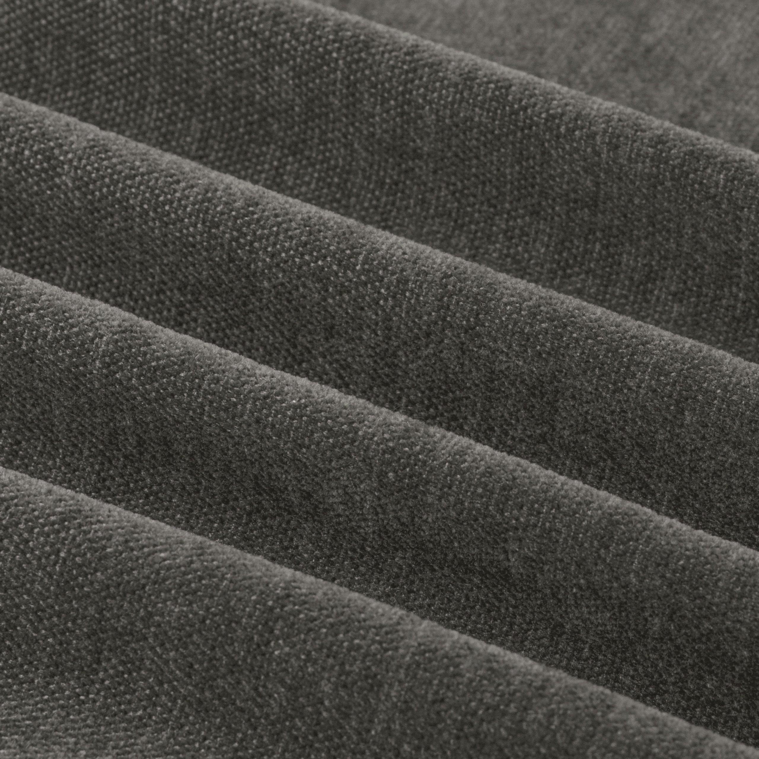 Charcoal - Furn - Soft Chenille Blackout Eyelet Curtains - 8
