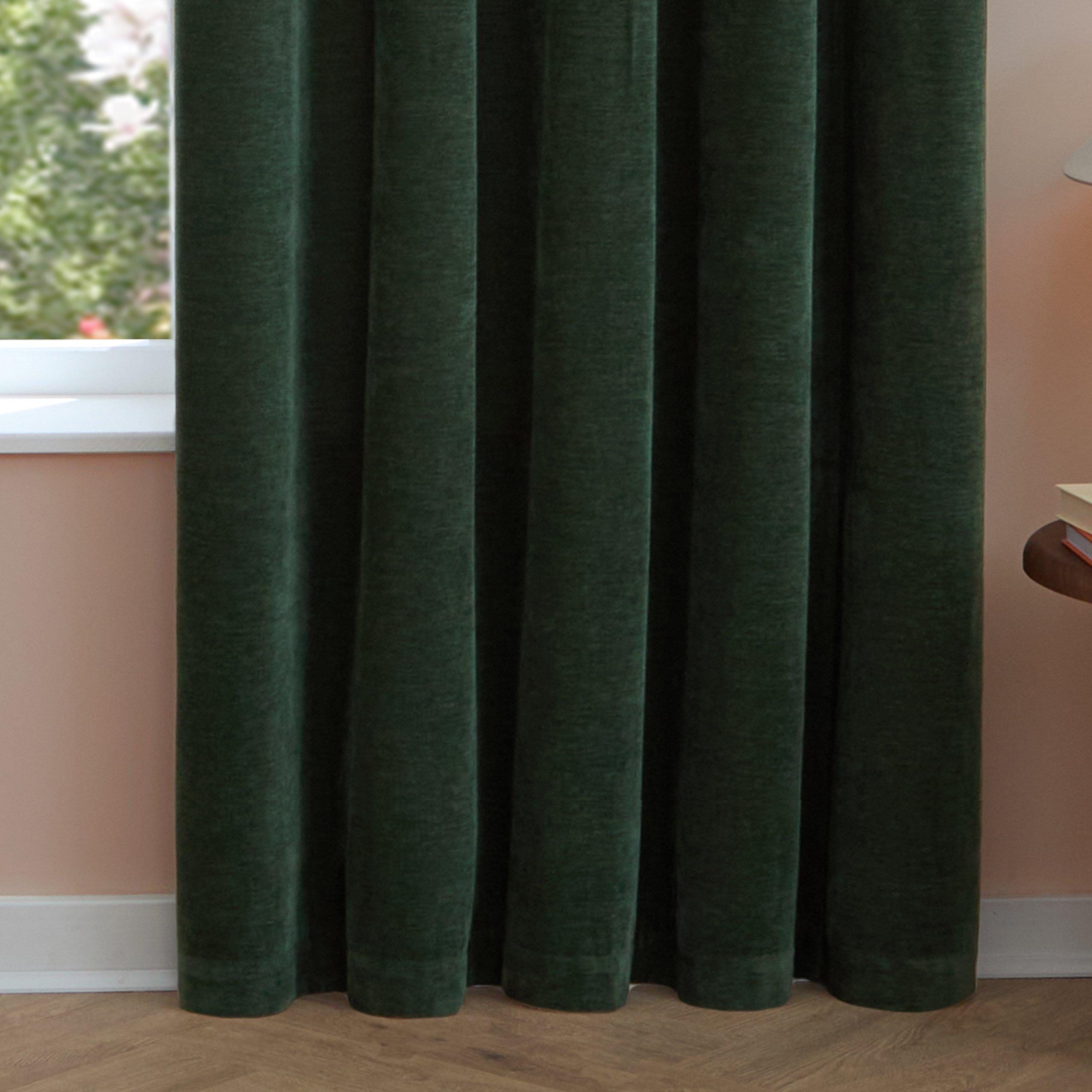 Bottle - Furn - Soft Chenille Blackout Eyelet Curtains - 8