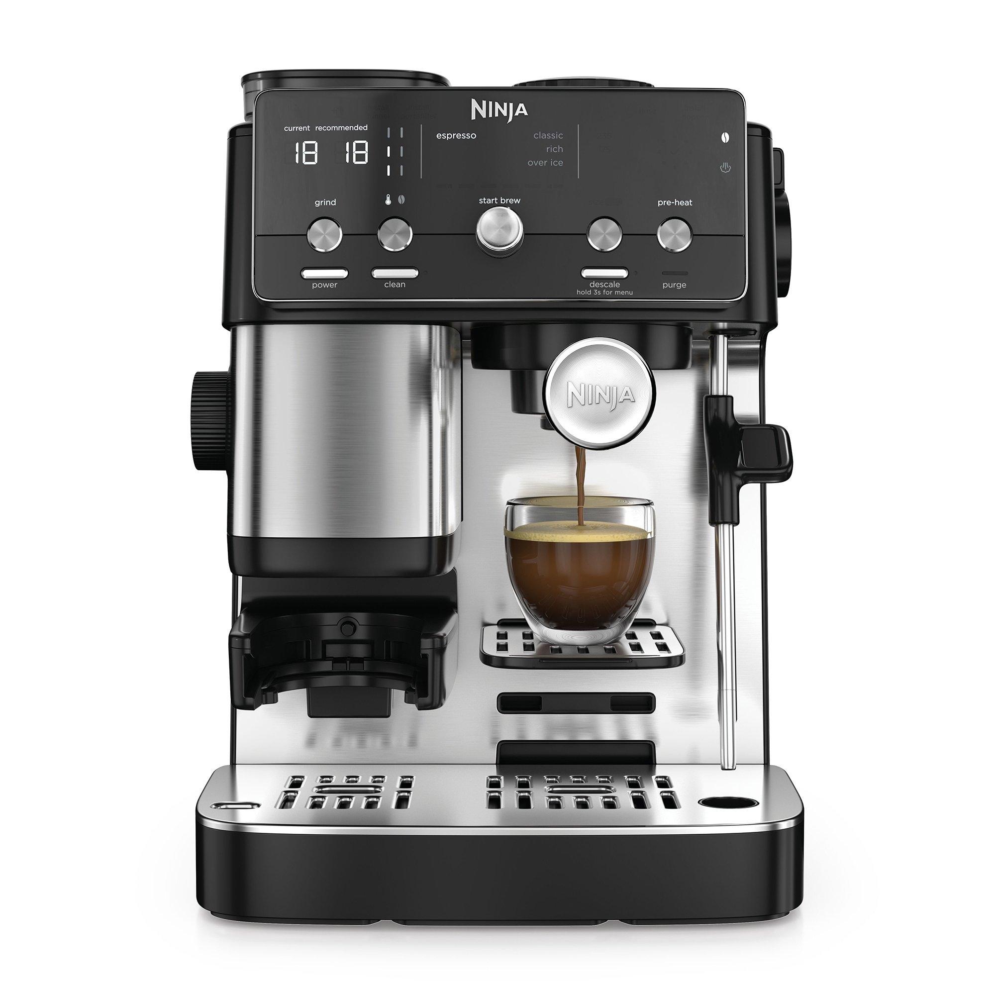 Black/Stainless - Ninja - Luxe Cafe MINI Espresso Machine ES301UK - 1
