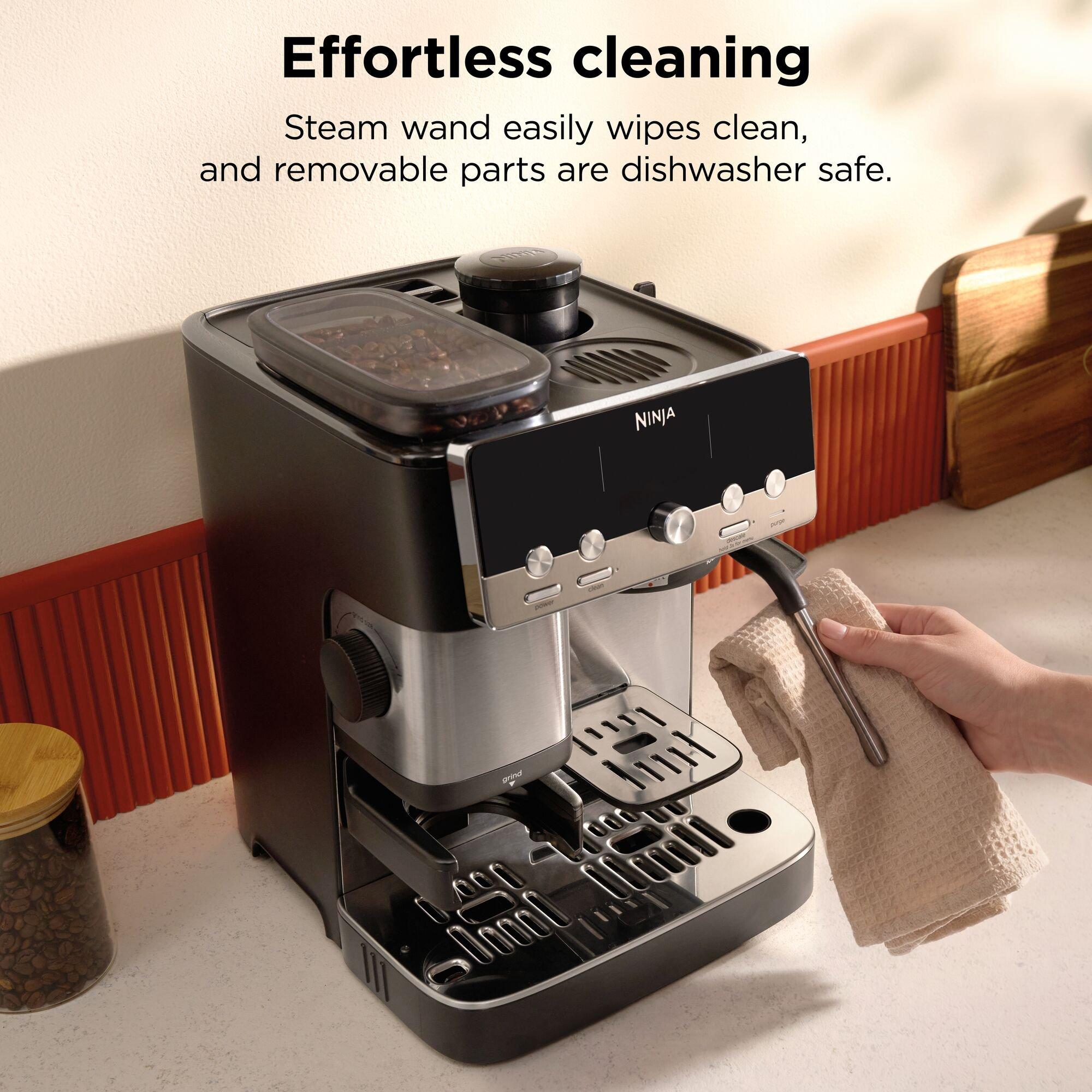 Black/Stainless - Ninja - Luxe Cafe MINI Espresso Machine ES301UK - 12