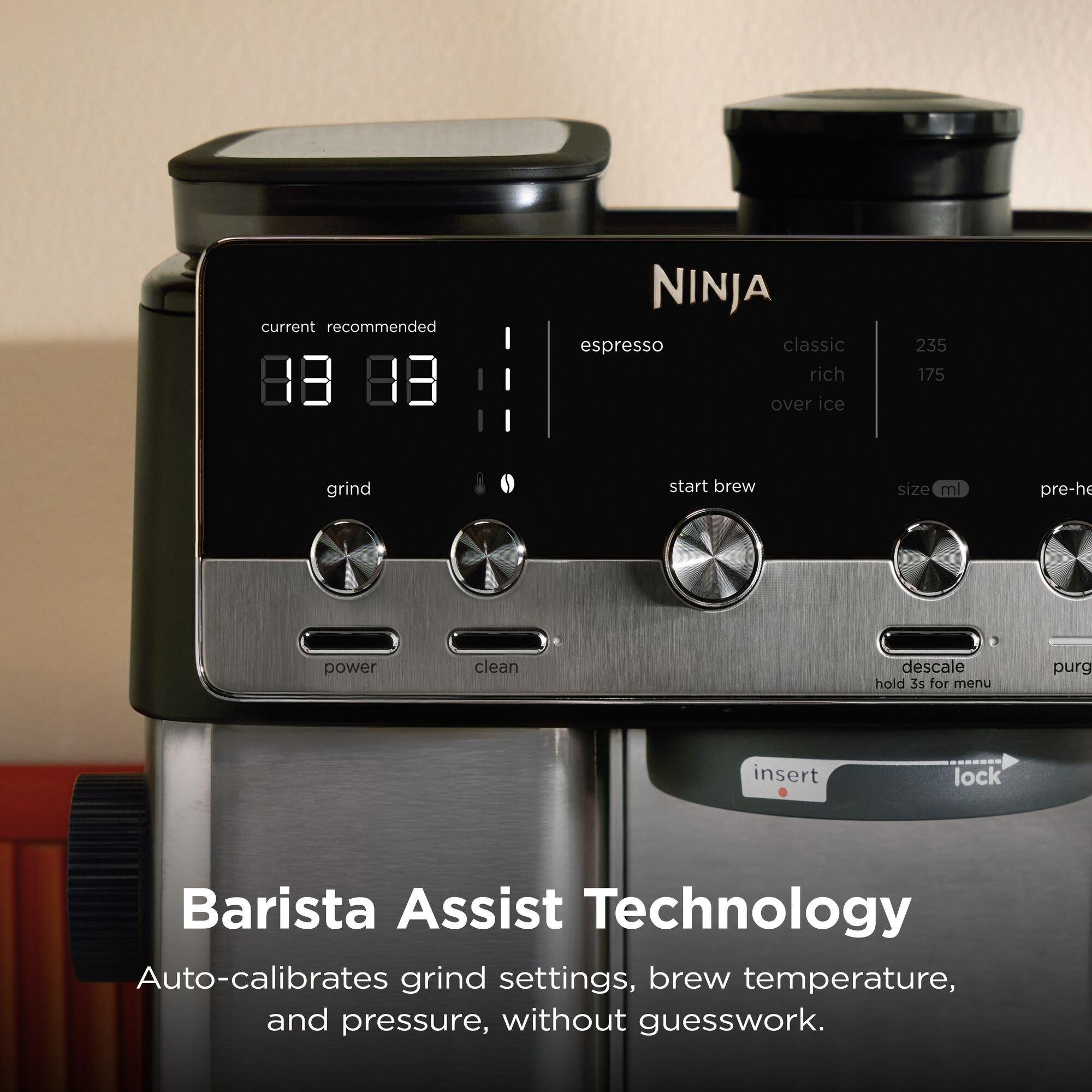 Black/Stainless - Ninja - Luxe Cafe MINI Espresso Machine ES301UK - 7