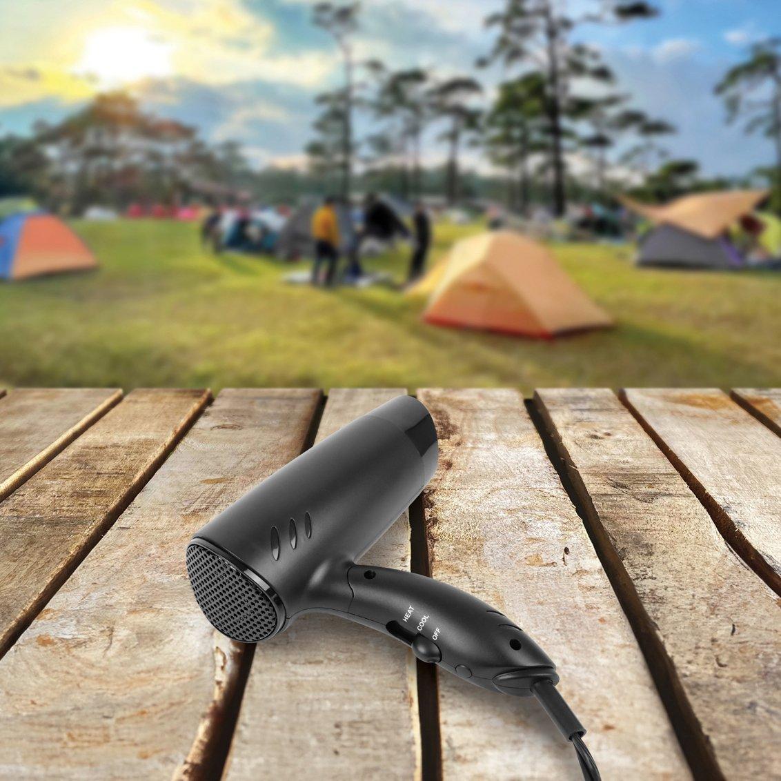 Black - Streetwize - 12V Hair Dryer with Hot and Cold Function - 5