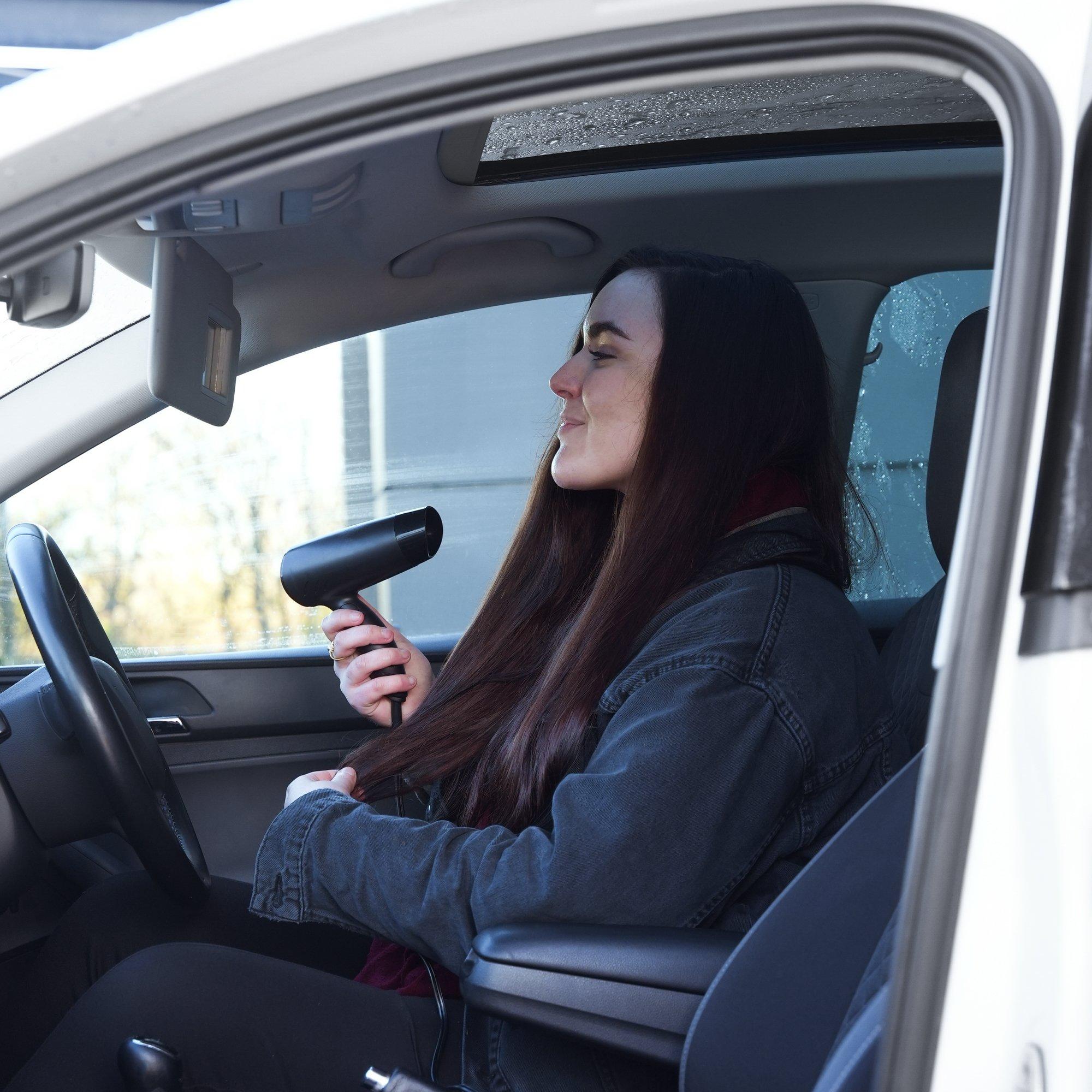 Black - Streetwize - 12V Hair Dryer with Hot and Cold Function - 6