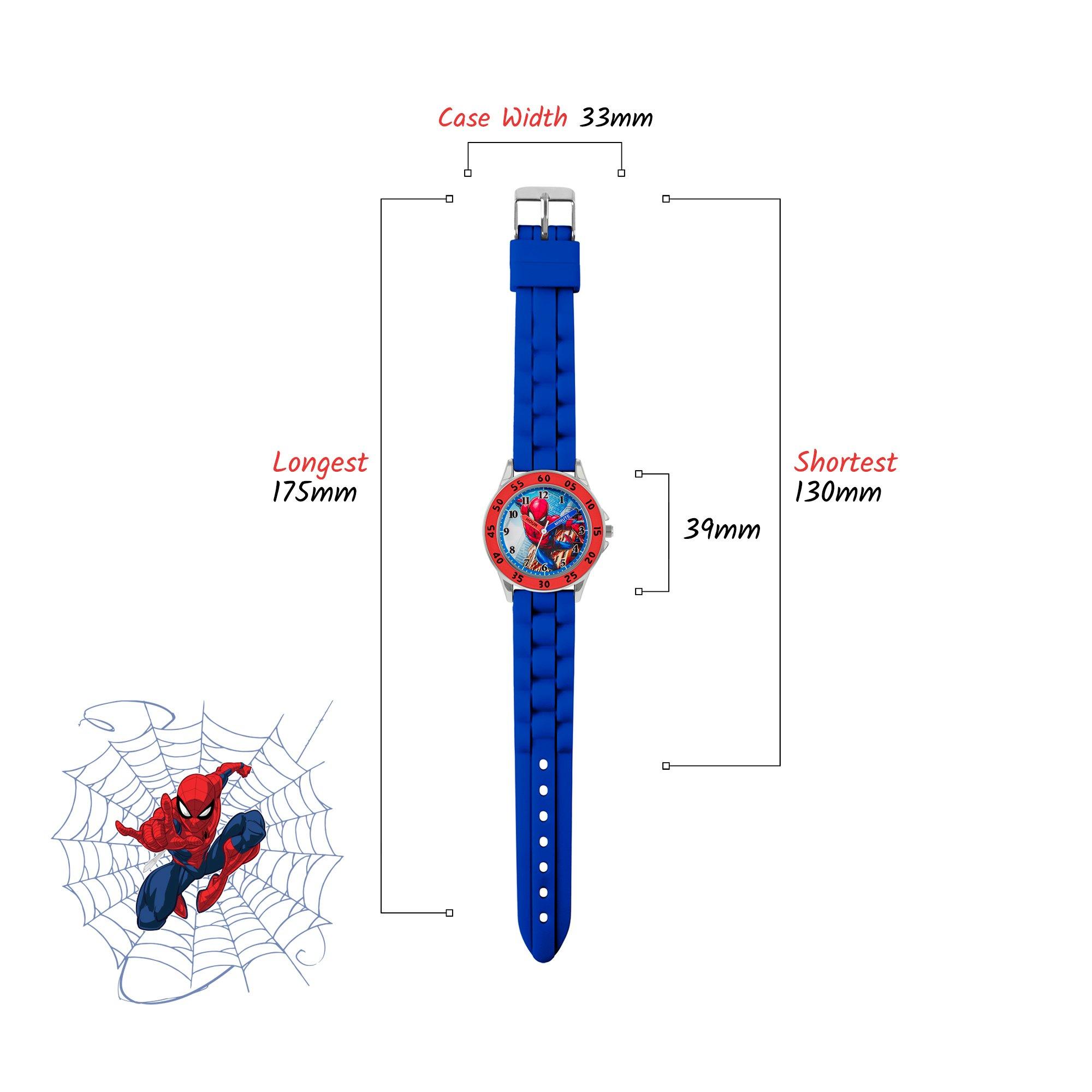 Blue - Spiderman - Spiderman Time Teacher Silicone Watch - 4