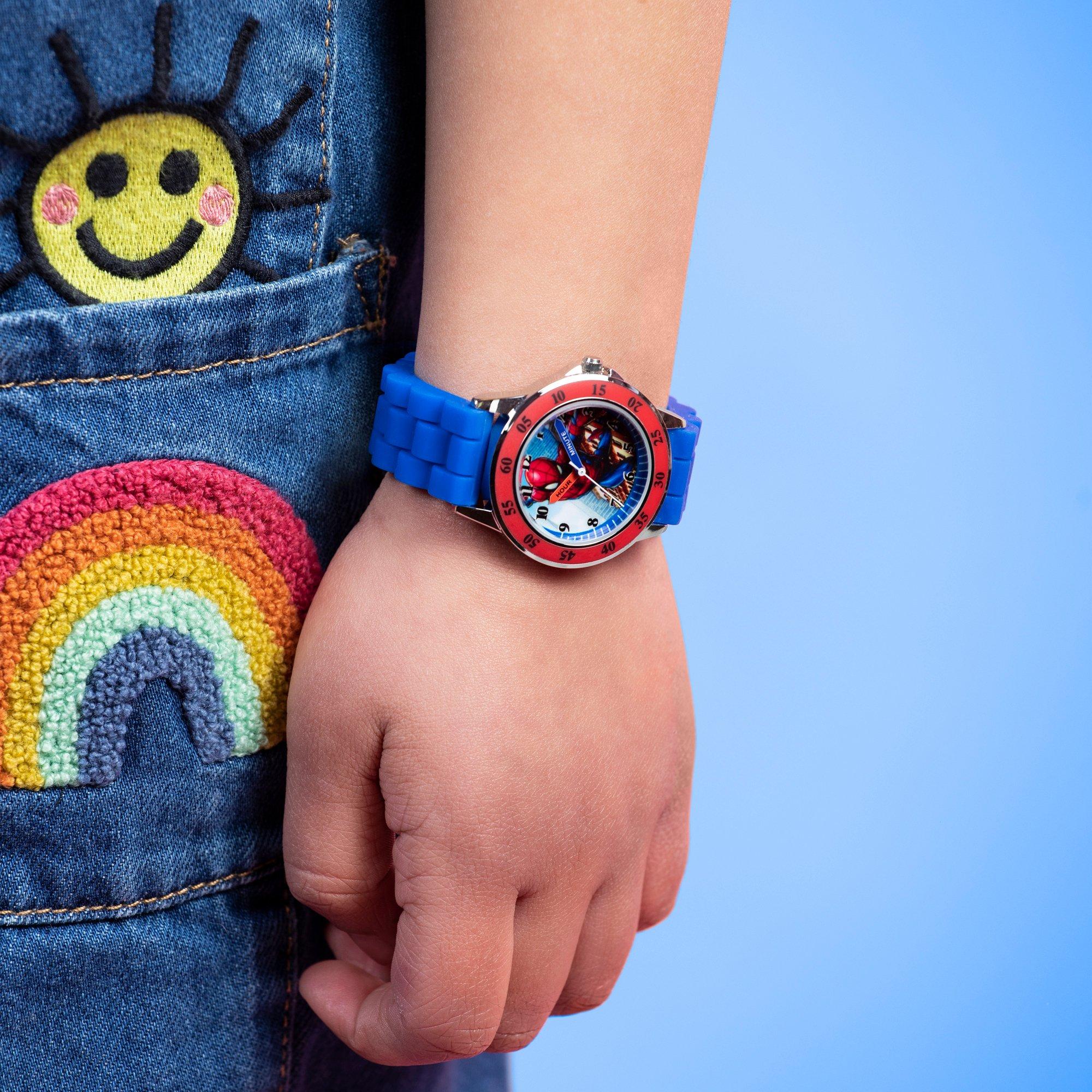 Blue - Spiderman - Spiderman Time Teacher Silicone Watch - 5