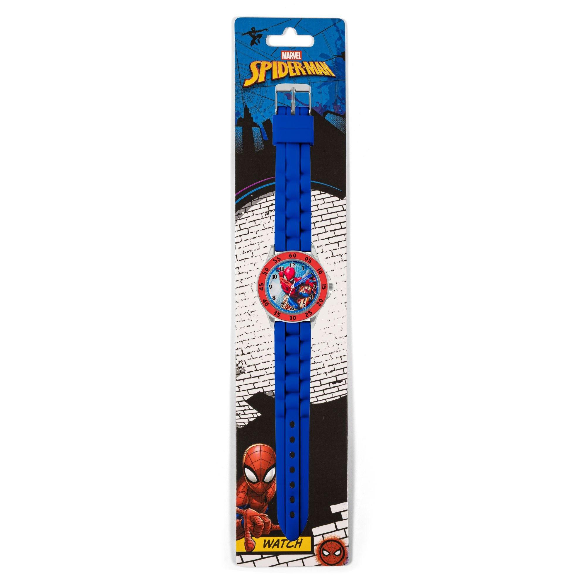 Blue - Spiderman - Spiderman Time Teacher Silicone Watch - 7