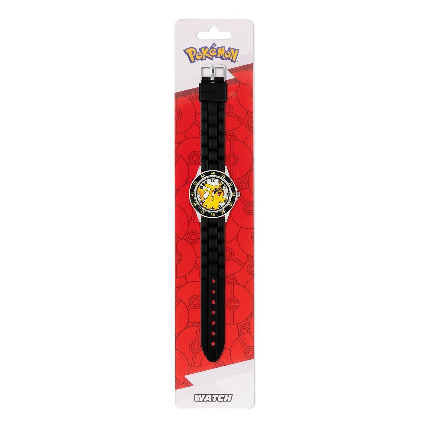 Black - Pokemon - Pokemon Time Teacher Silicone Watch - 5