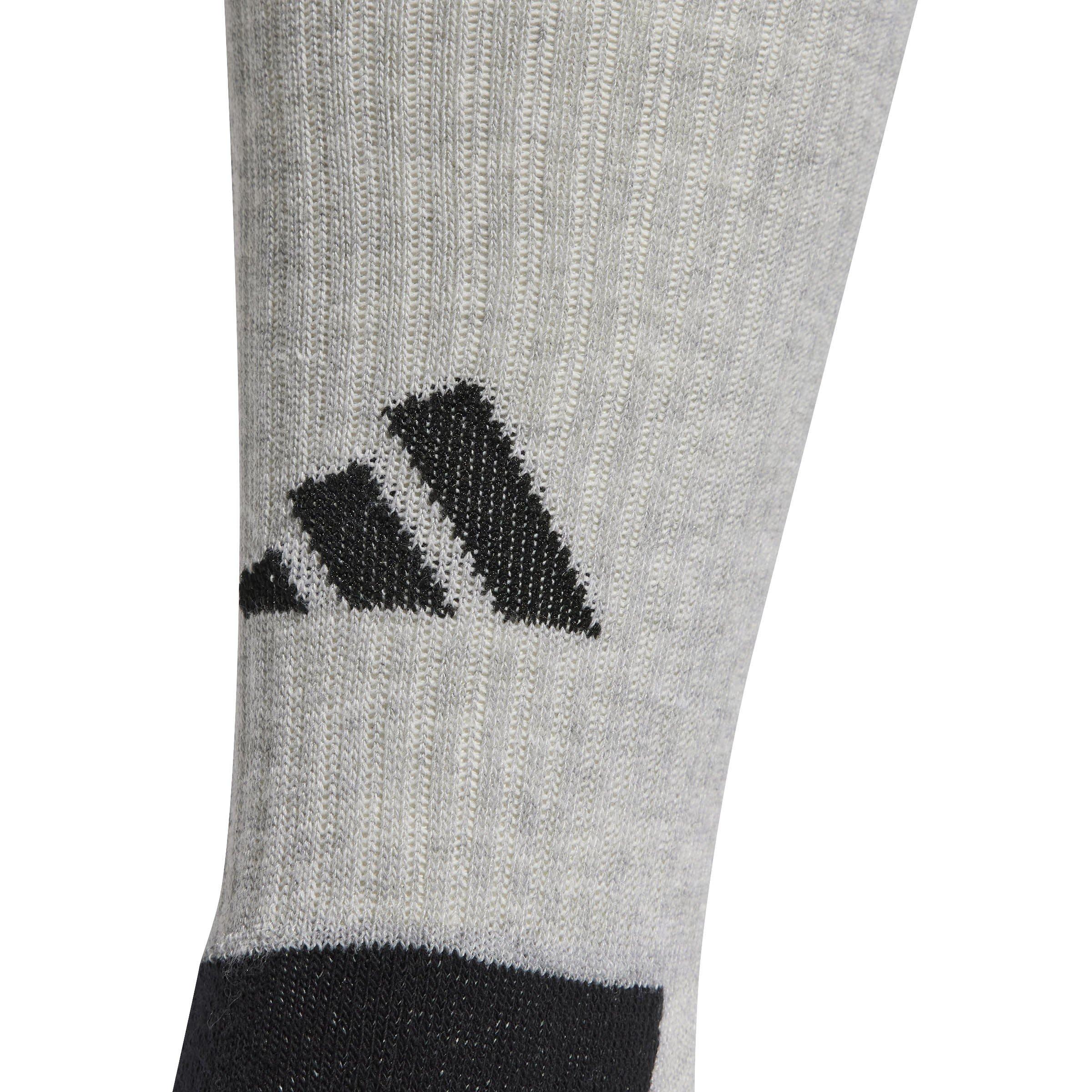 Siva/Bijela/Crna - adidas - Aeroready Crew 6 Pack Socks Junior - 3