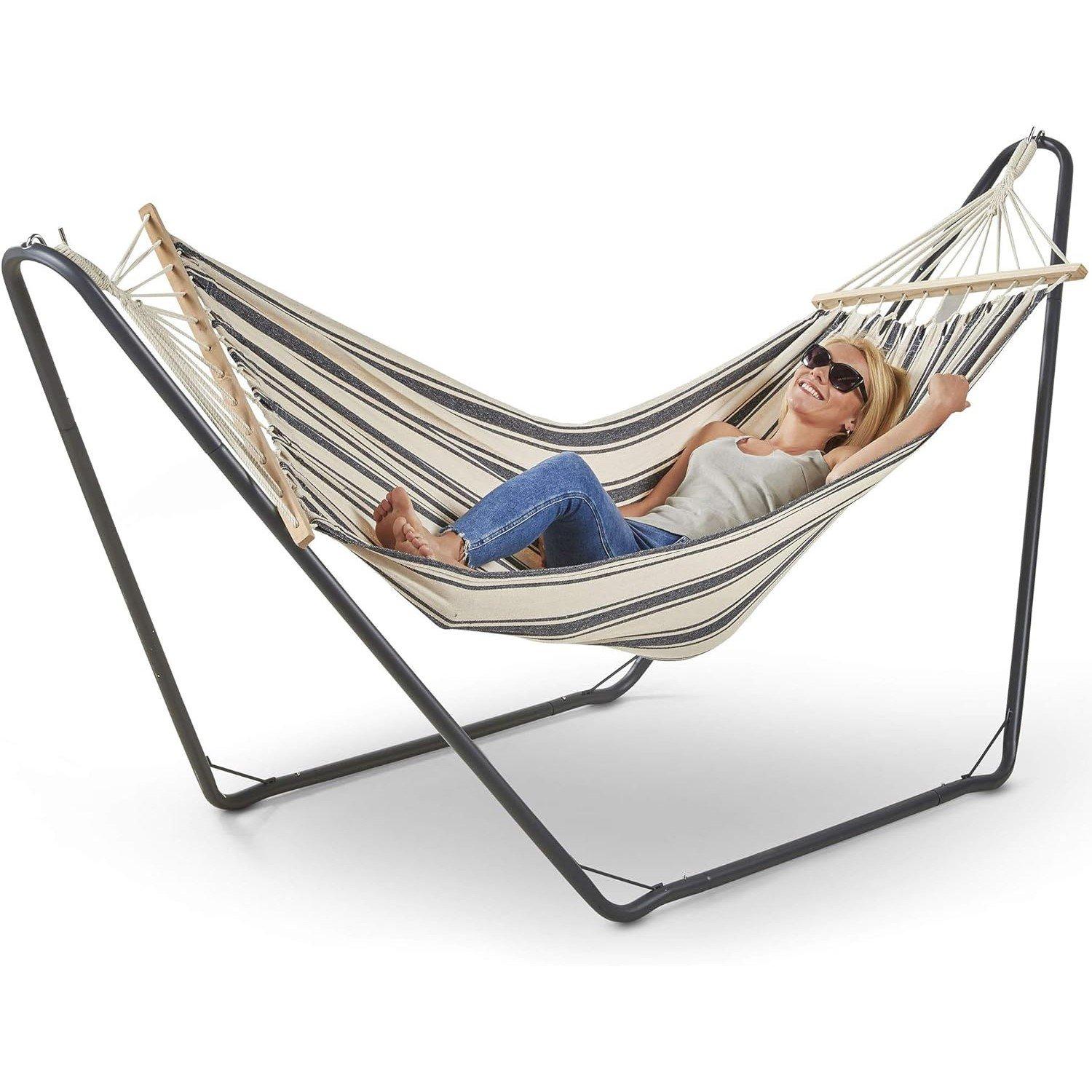 Multi - VonHaus - VonHaus Hammock With Metal Frame - 1