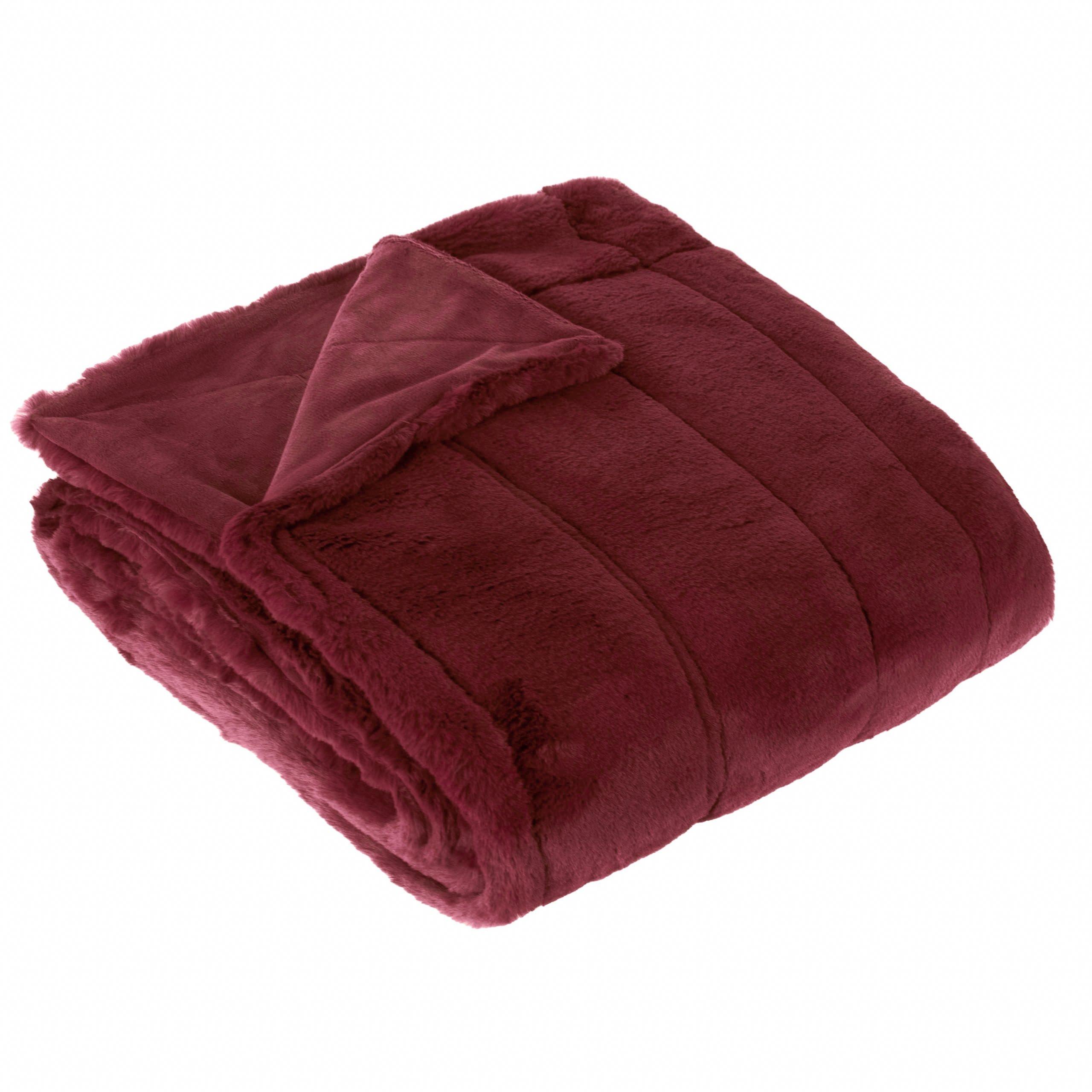 Ruby - Paoletti - Empress Faux Fur Throw - 4