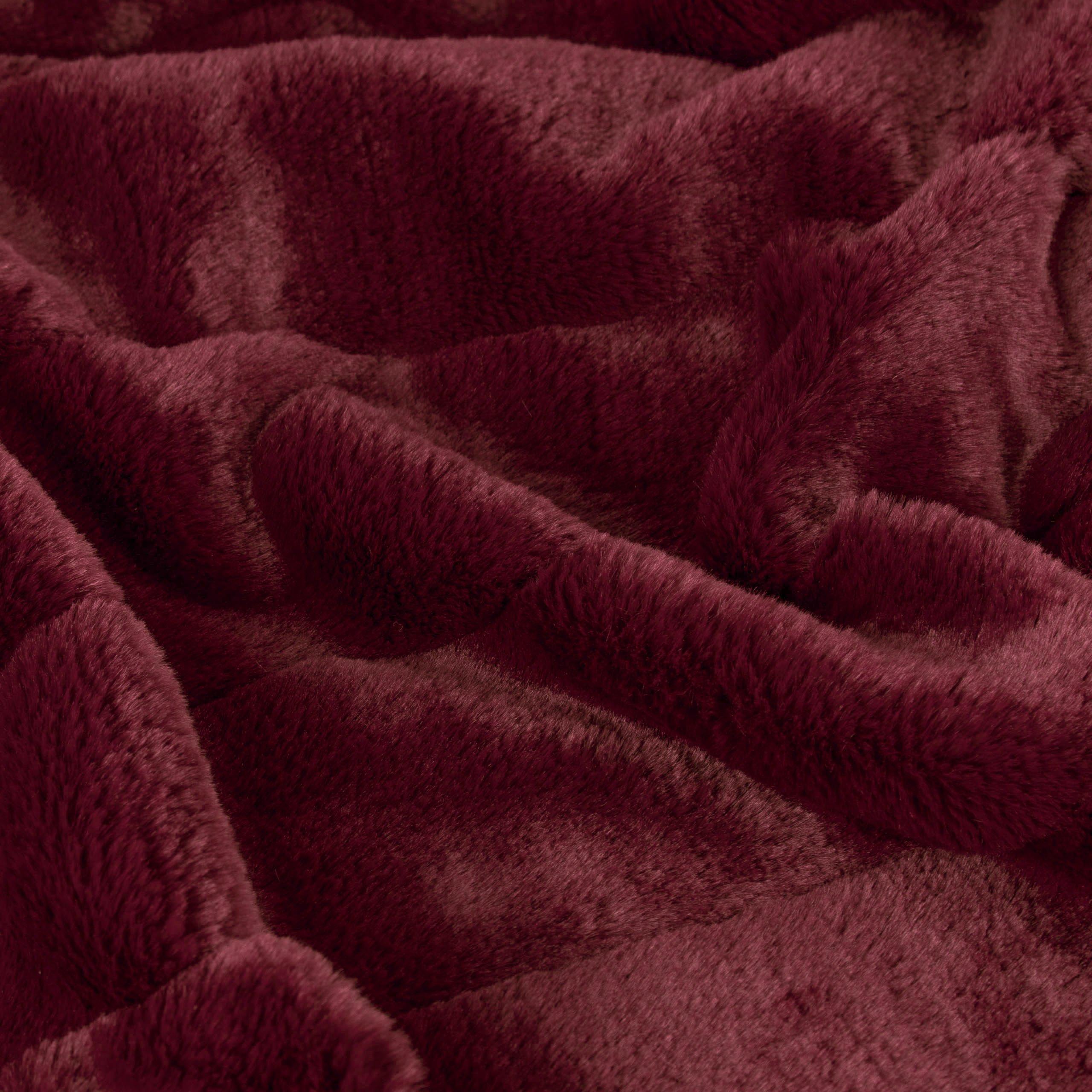 Ruby - Paoletti - Empress Faux Fur Throw - 5