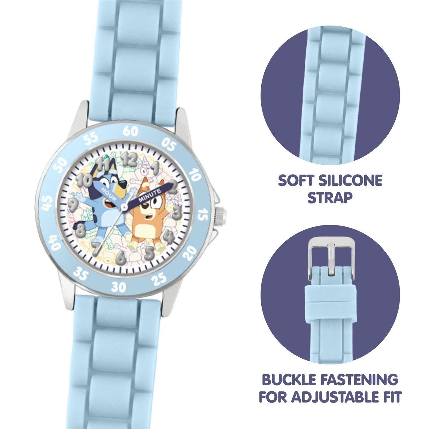 Blue - Bluey - Bluey Time Teacher Silicone Watch - 3