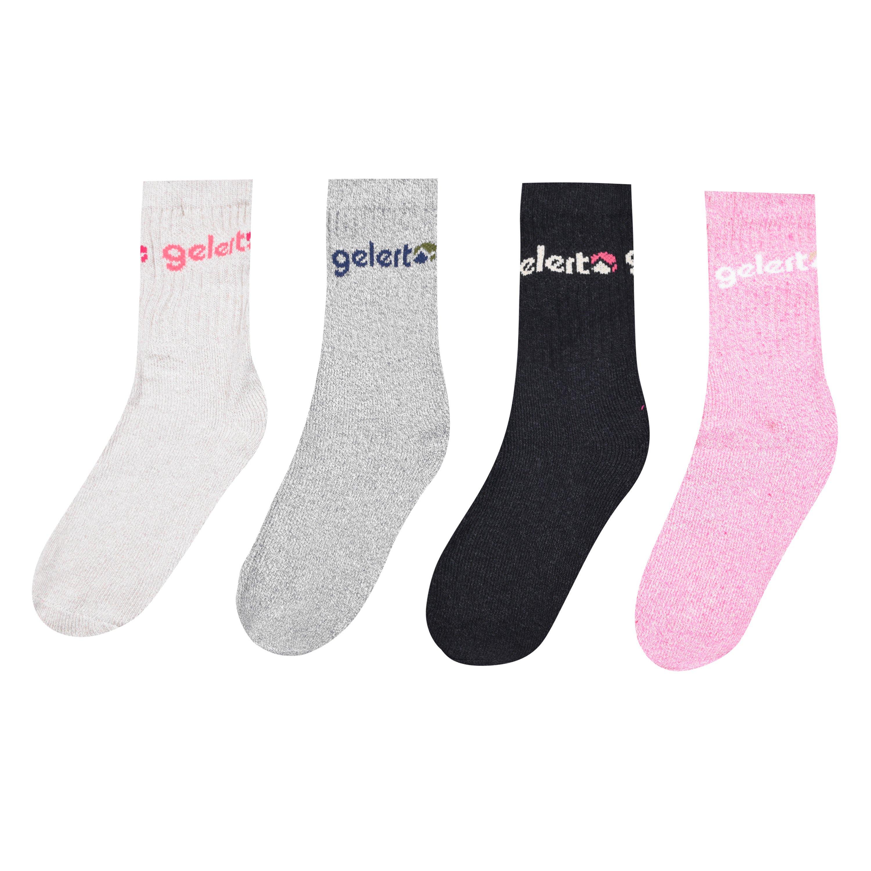 Gelert Women's Walking Boot Sock 4 Pack - Pink - Ladies 4-8