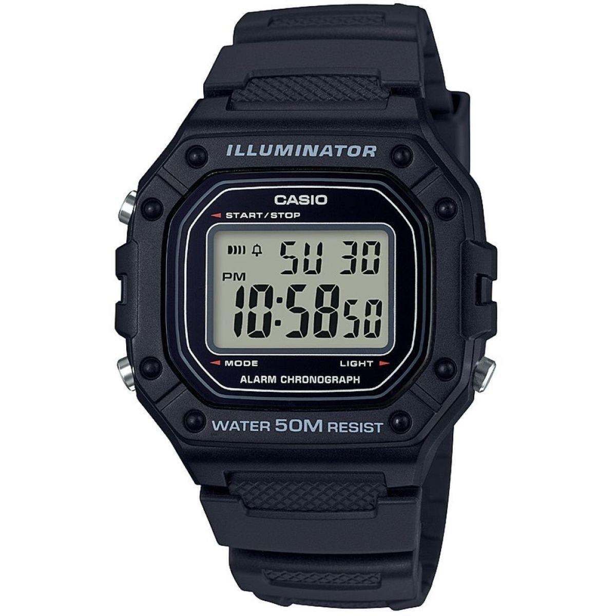 Casio Black Digital Resin Chronograph Alarm Watch Digital Watches USC