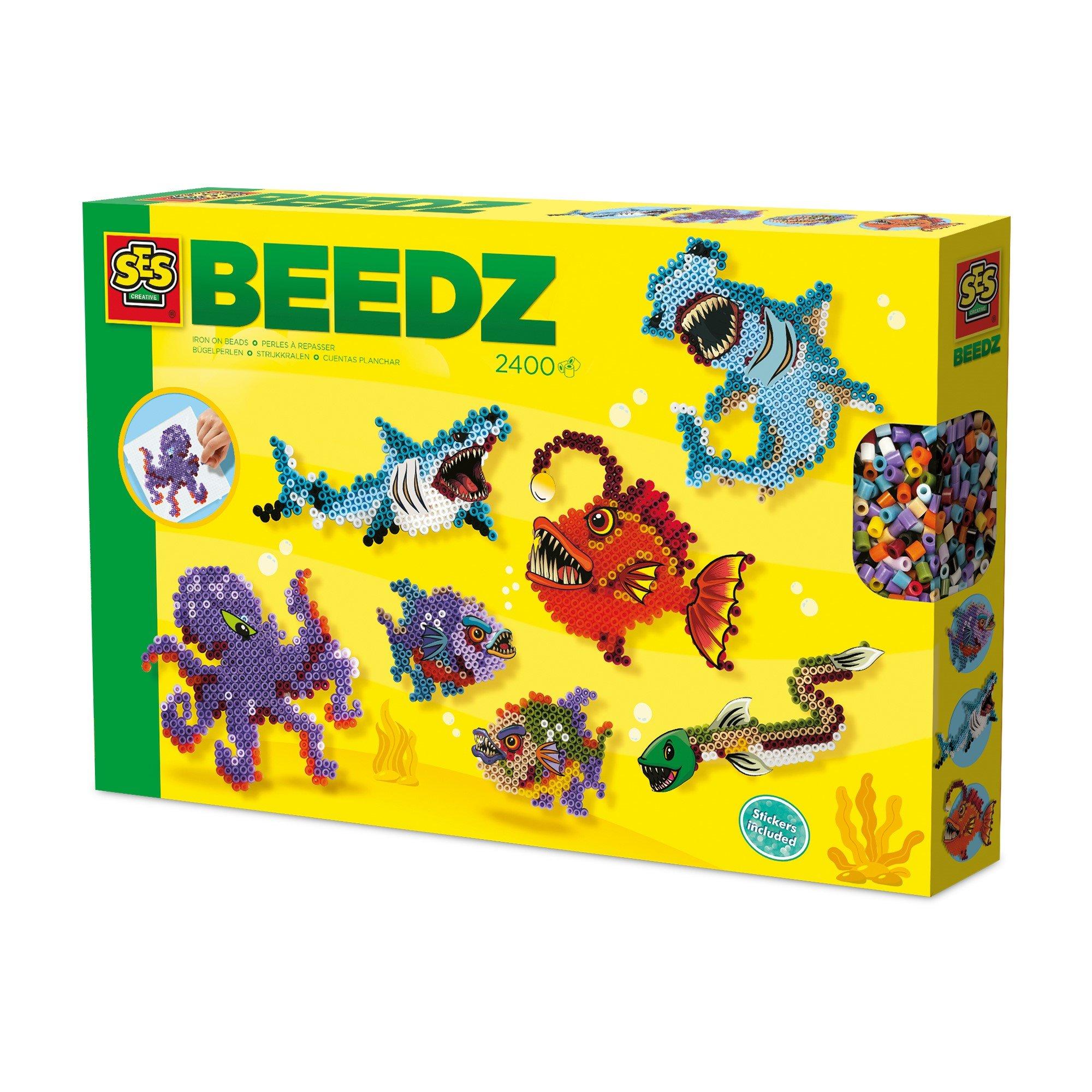 Ses Creative  Kids Iron On Beads - Scary Sea Creatures -  - Image 3