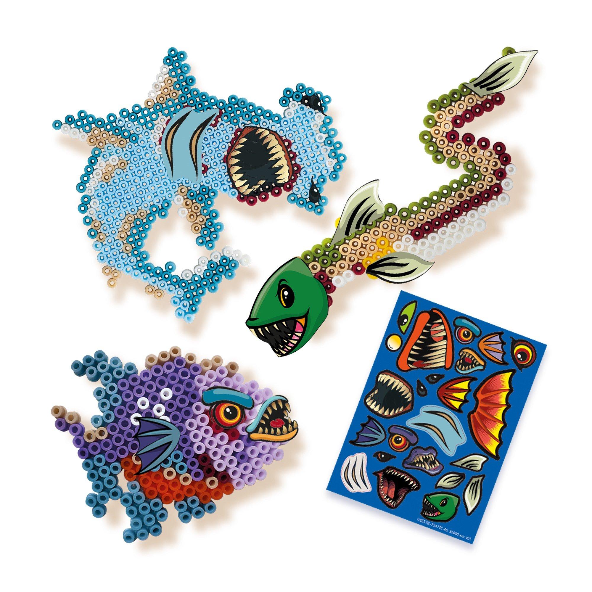 Multi - SES Creative - Iron on beads - Scary sea creatures - 2