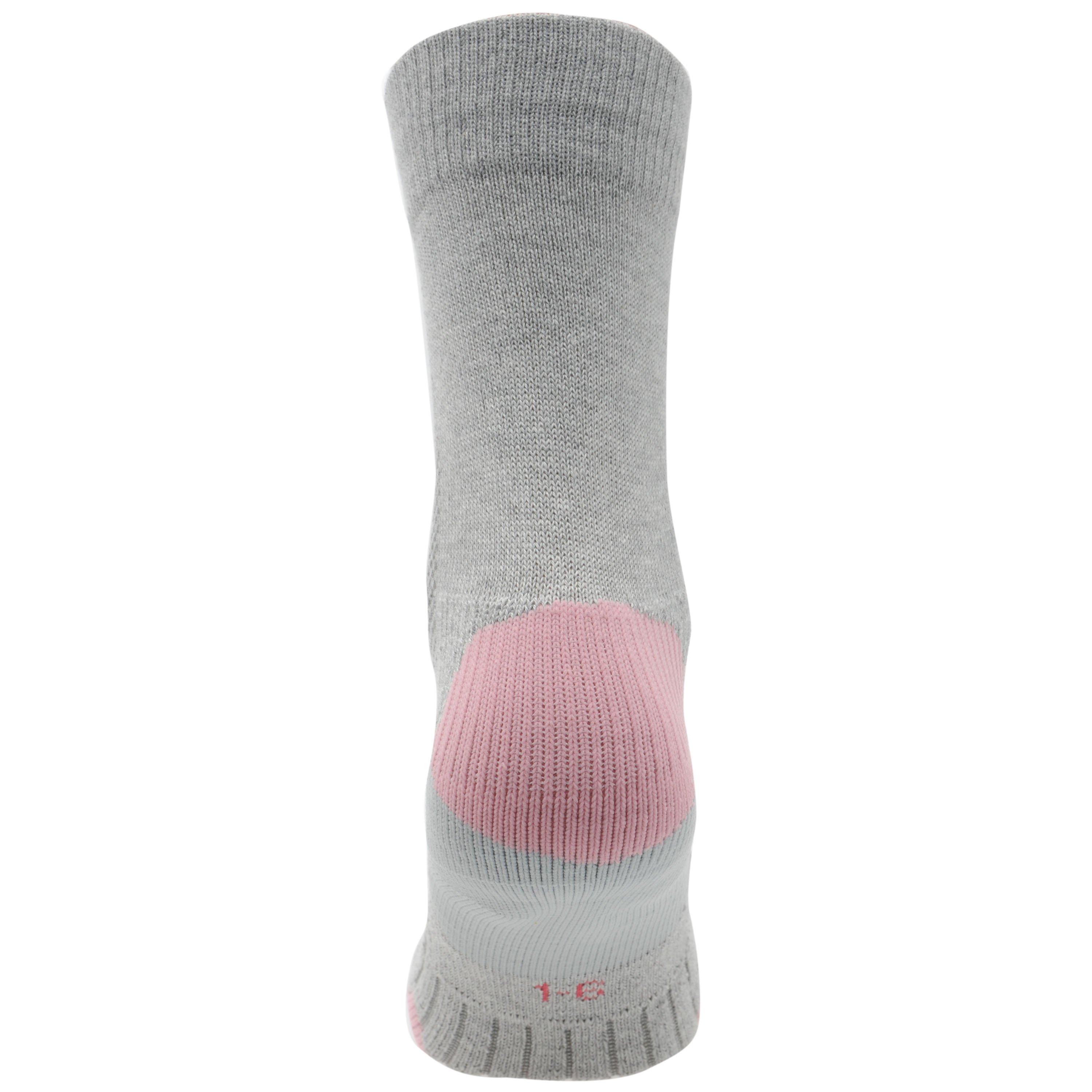Grey/Pink - Karrimor - 2 Pack Walking Sock Junior - 4