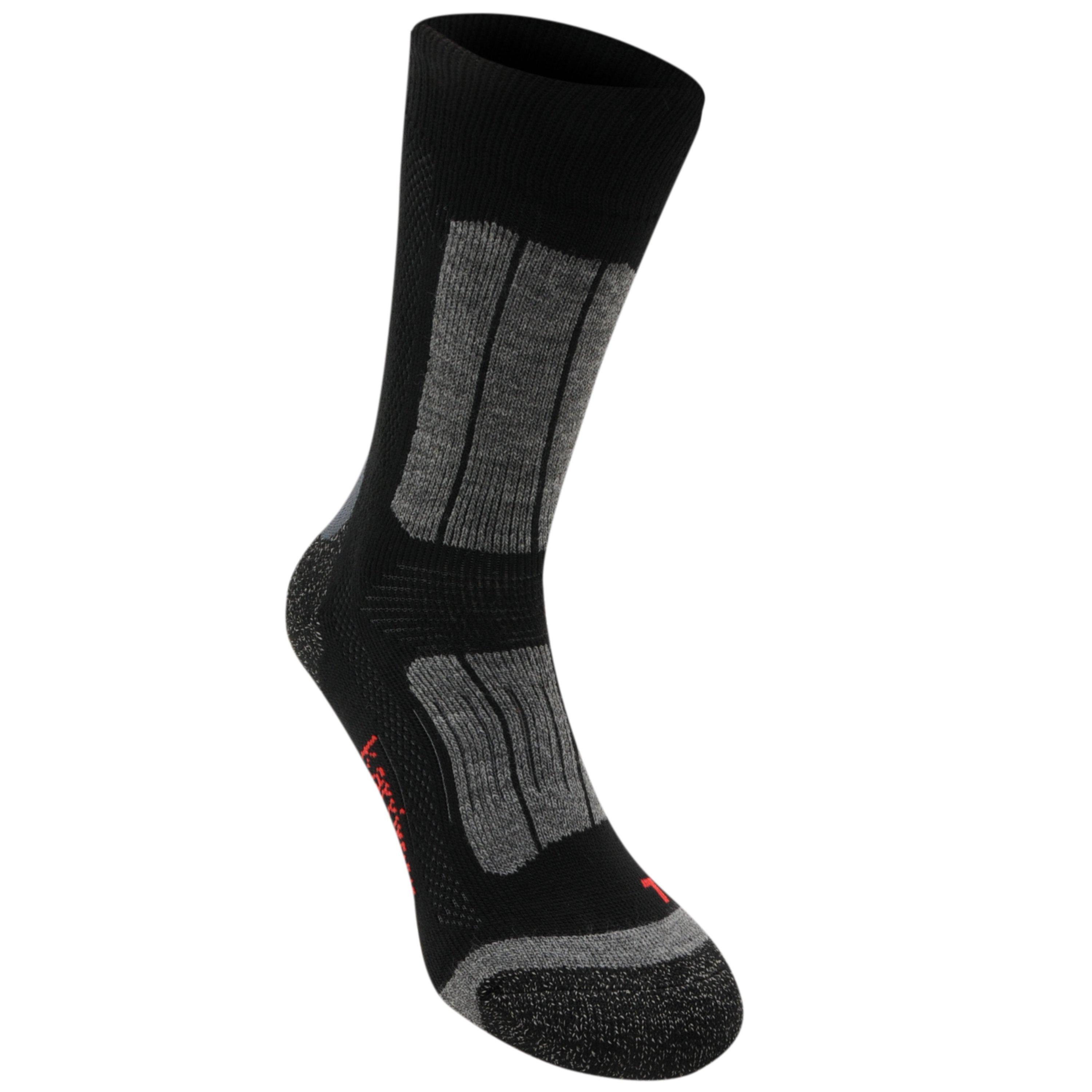 Black - Karrimor - 2 Pack Trekking Socks Juniors - 2