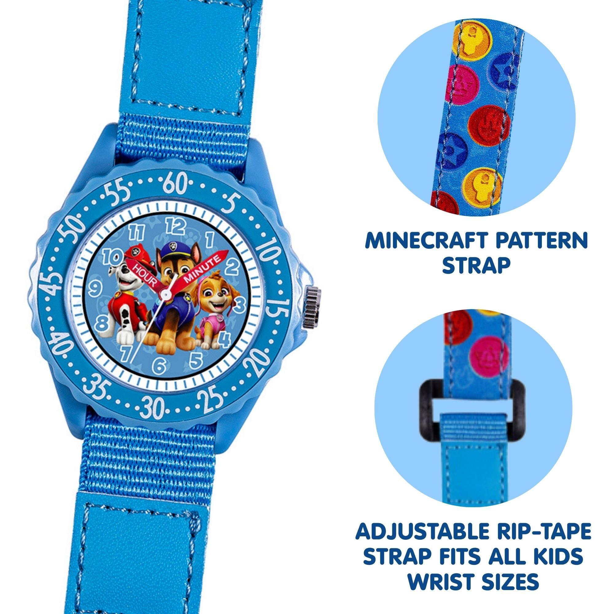Blue - Paw Patrol - Paw Patrol Time Teacher Velcro Watch - 3